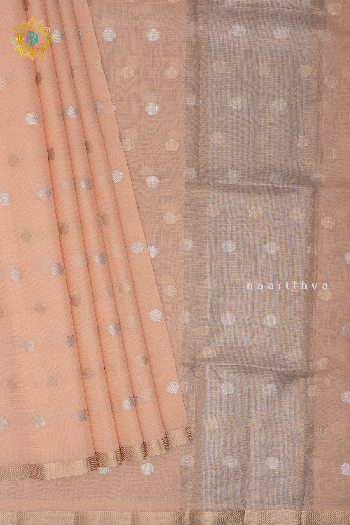 PEACHISH ORANGE - SILK COTTON