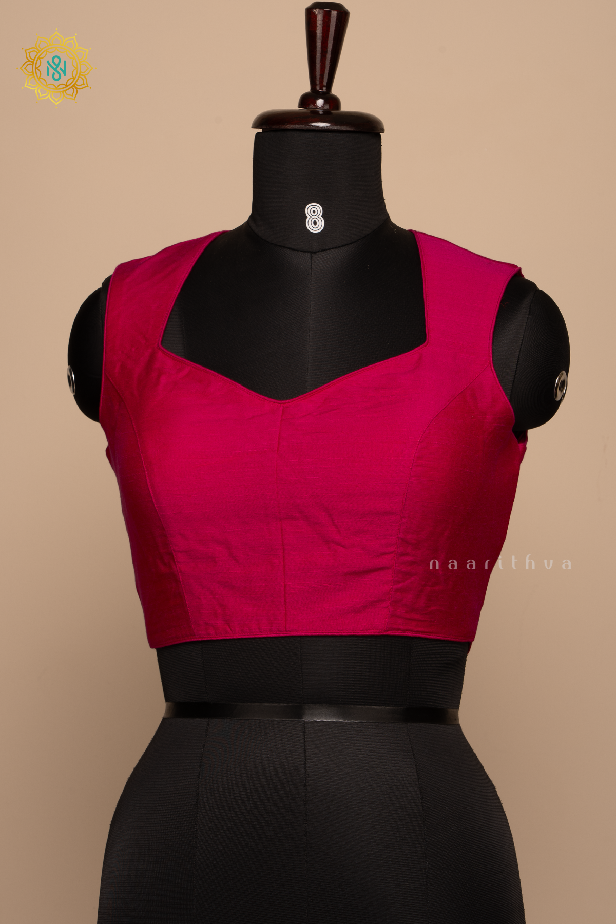 Rani Pink - Raw Silk Readymade Blouse