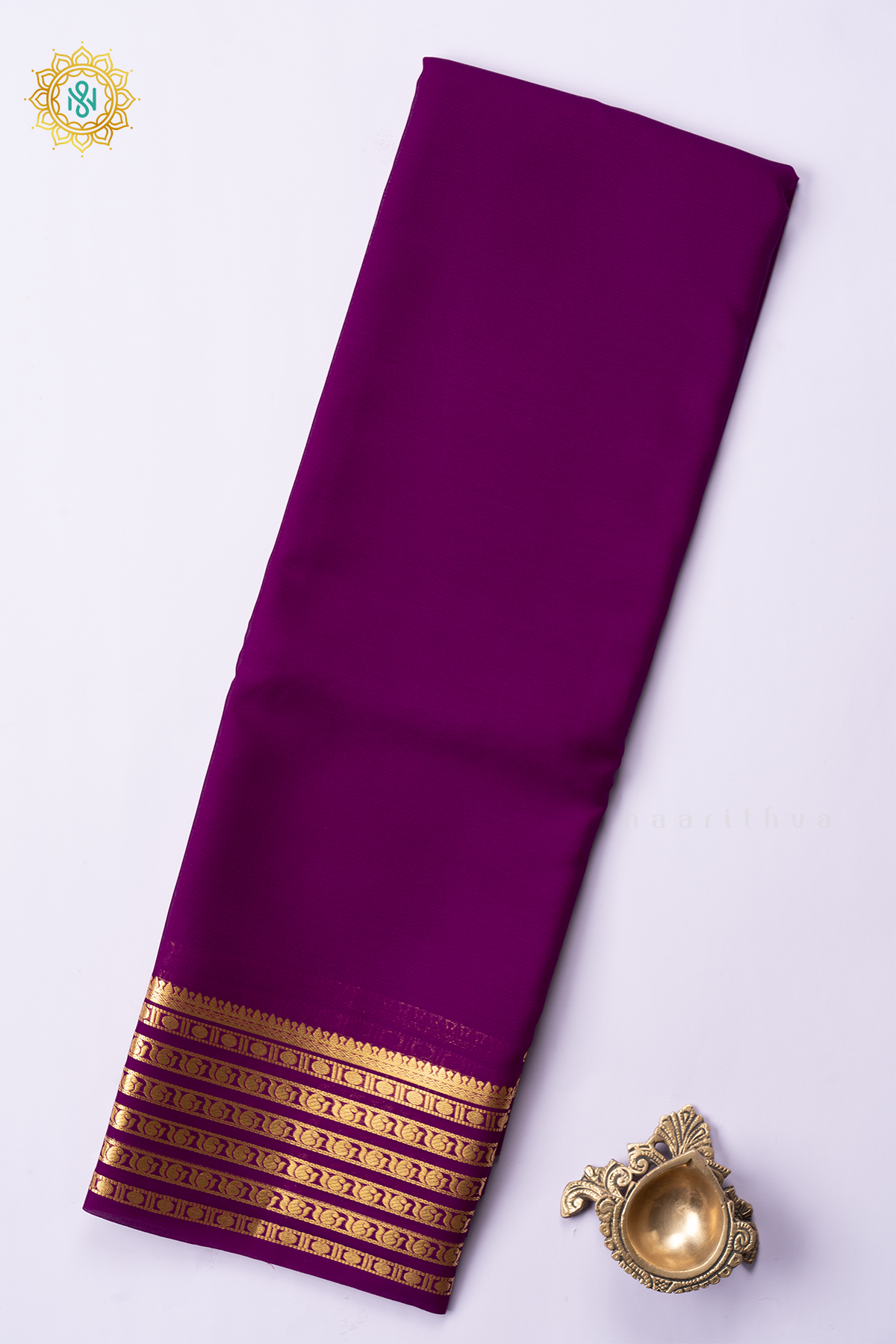WINE - PURE MYSORE CREPE SILK
