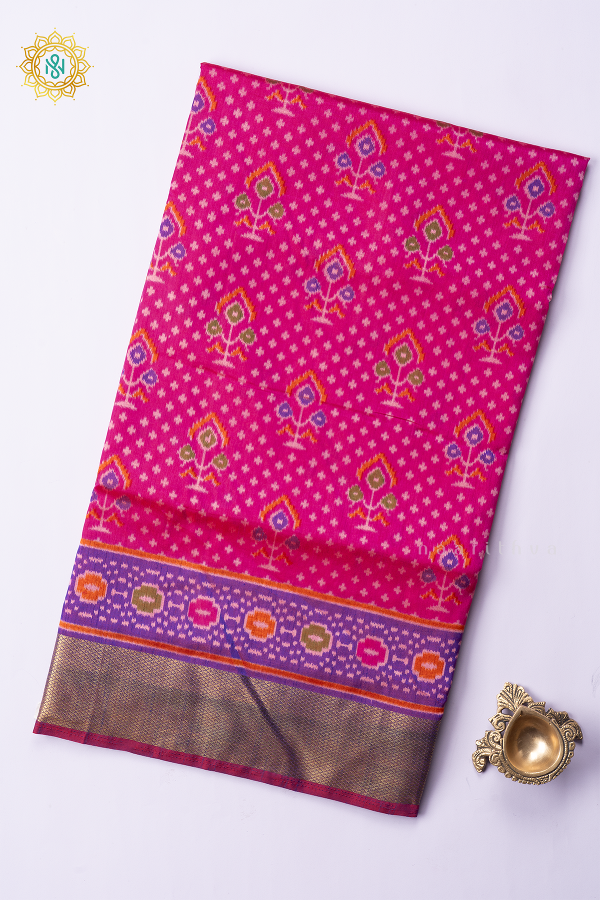 PINK WITH PURPLE - SEMI PATOLA SILK