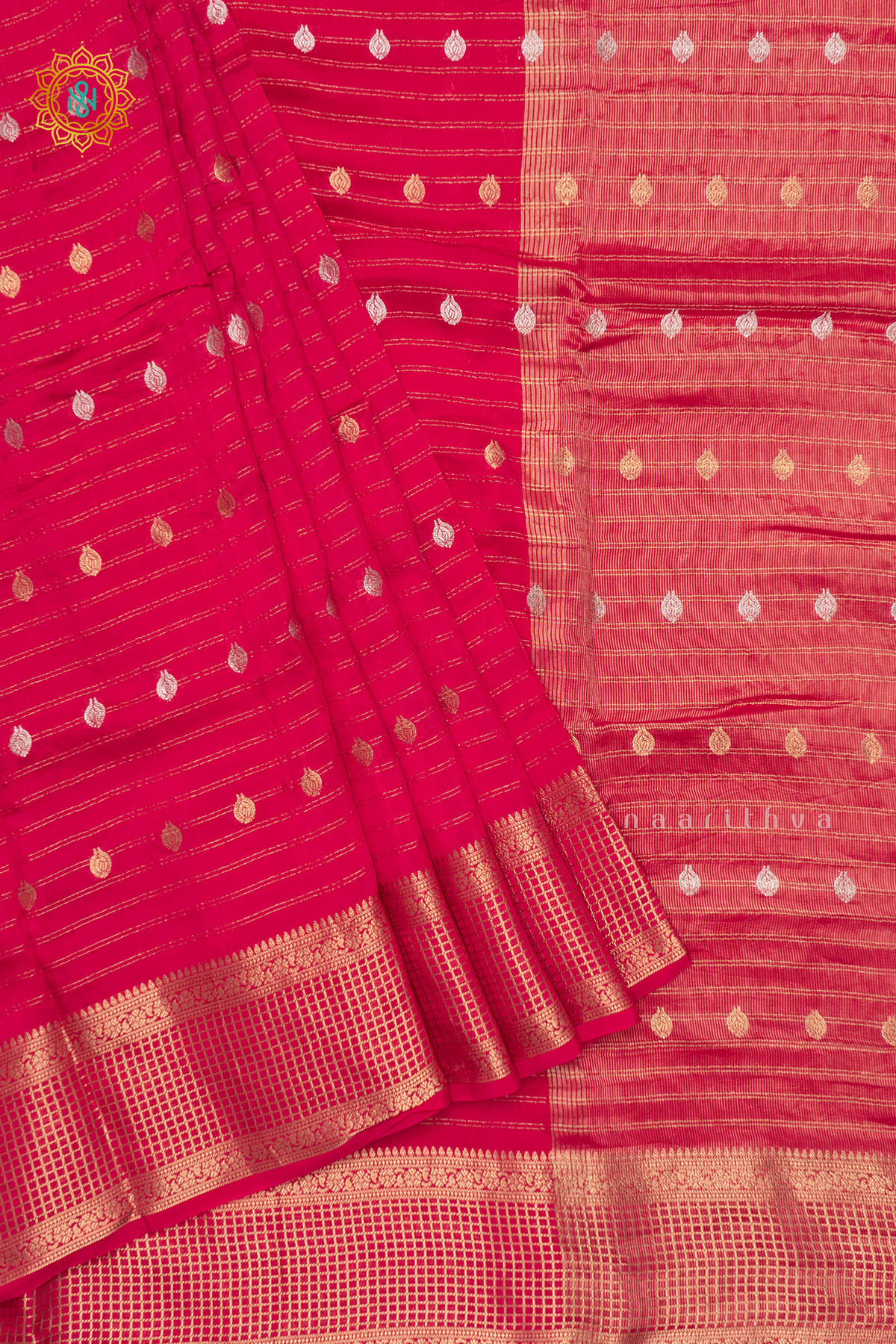 PINK WITH YELLOW - DOLA SILK