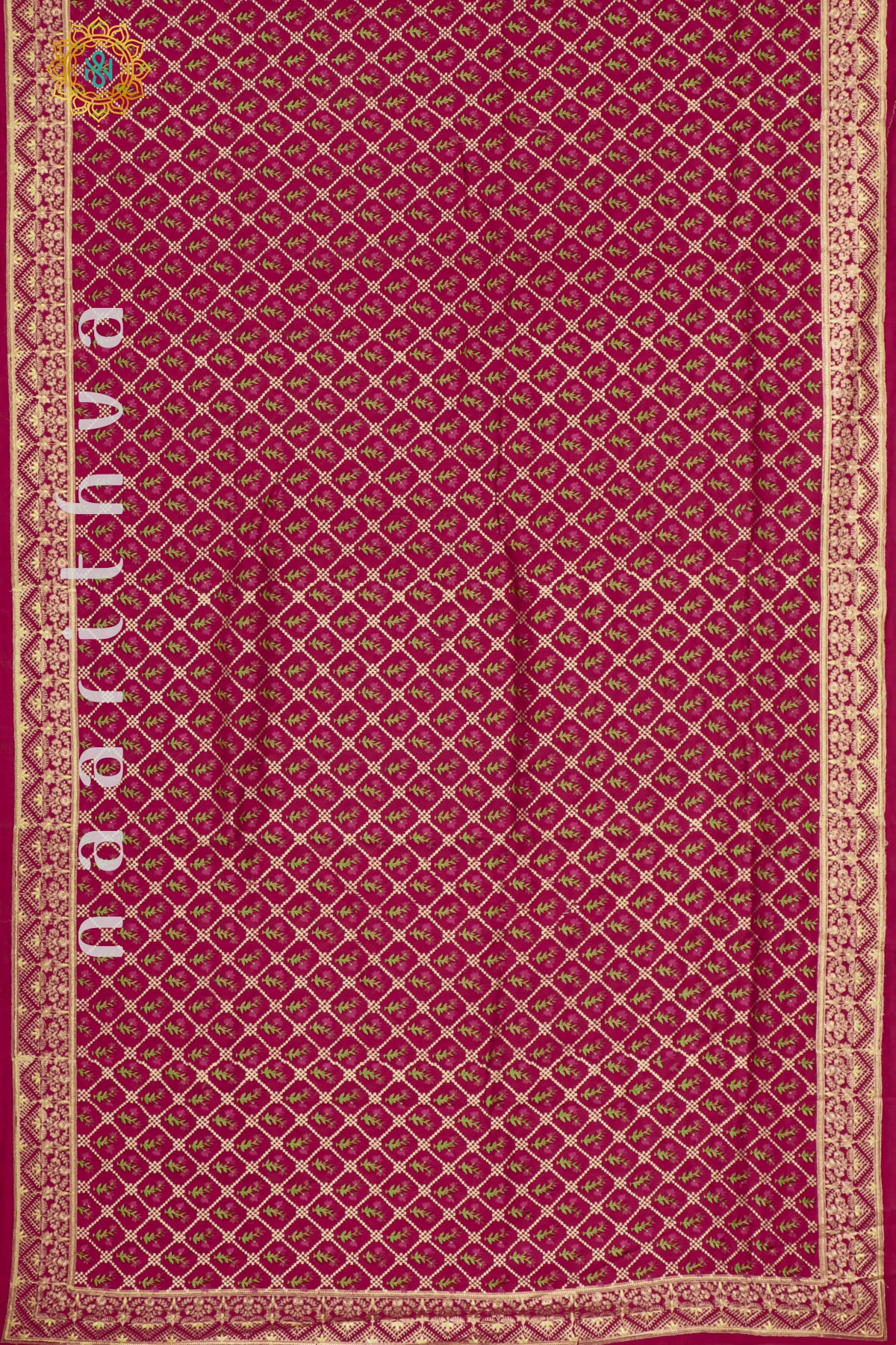 PINK - SEMI TUSSAR SILK WITH EMBROIDERY
