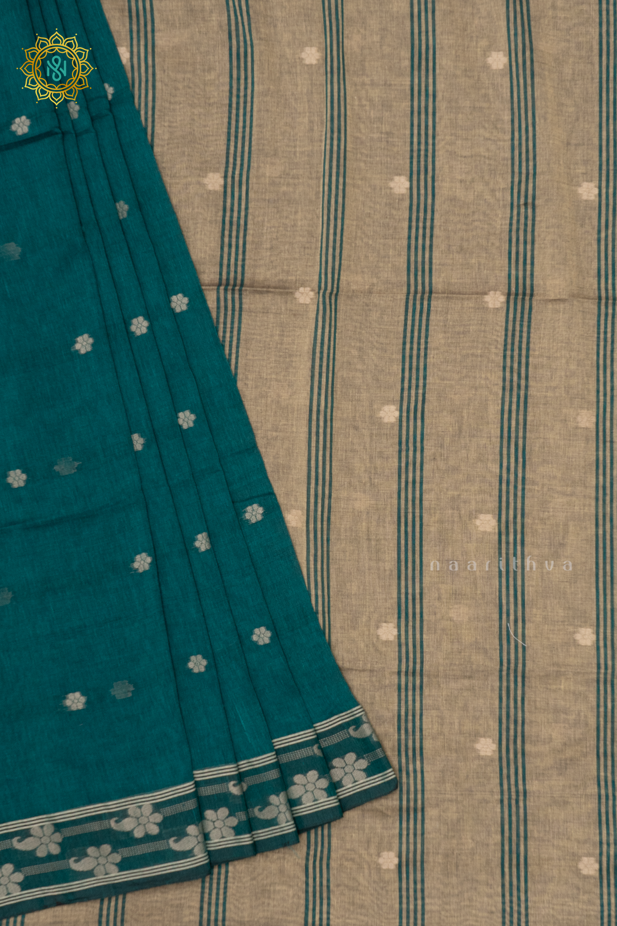 PEACOCK GREEN - MUL COTTON