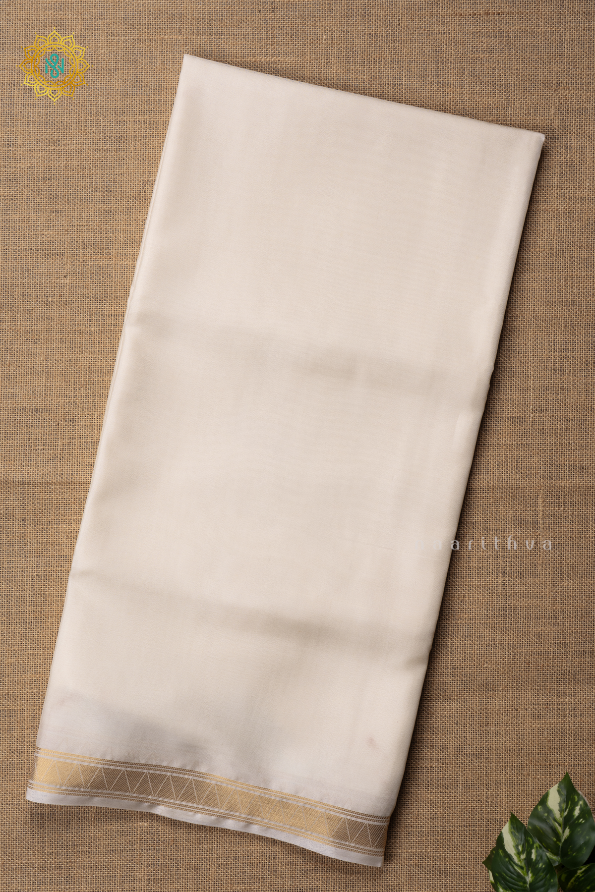 WHITE - SEMI MYSORE CREPE SILK