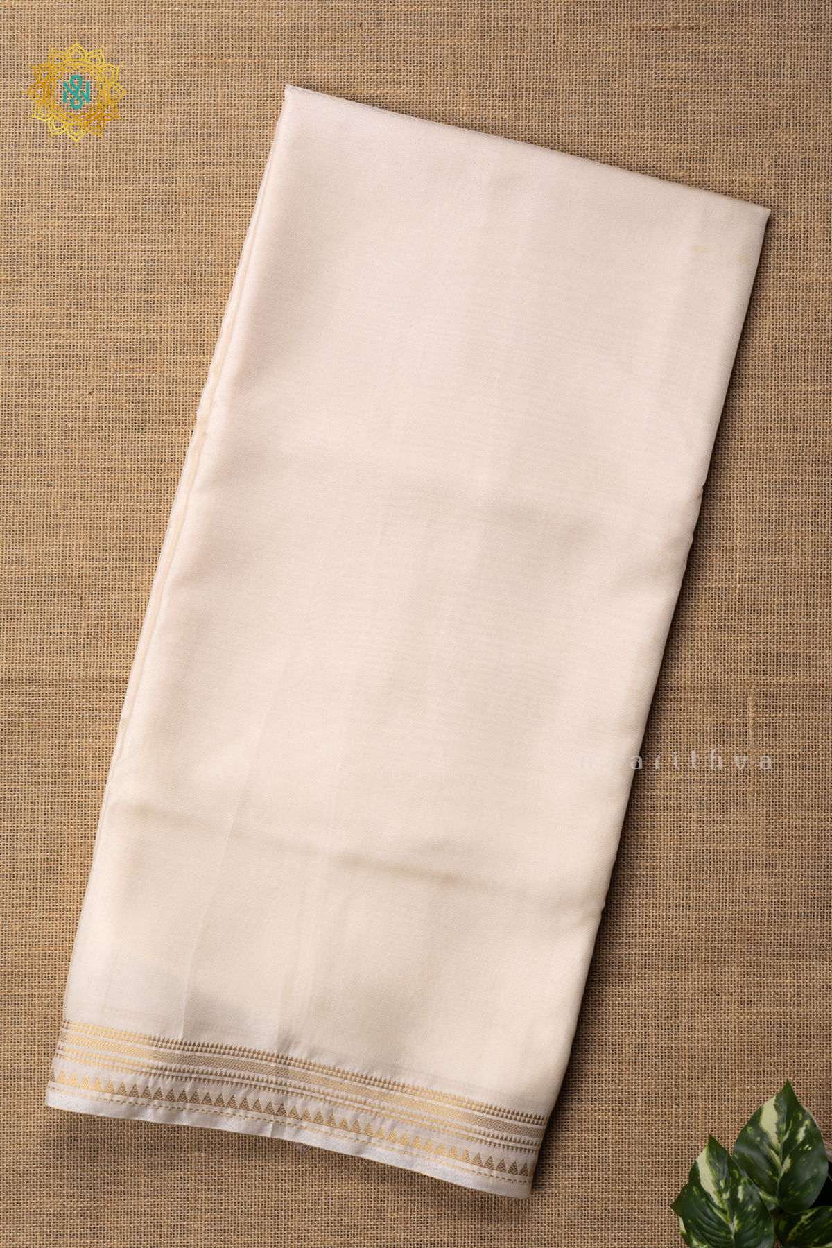 WHITE - SEMI MYSORE CREPE SILK
