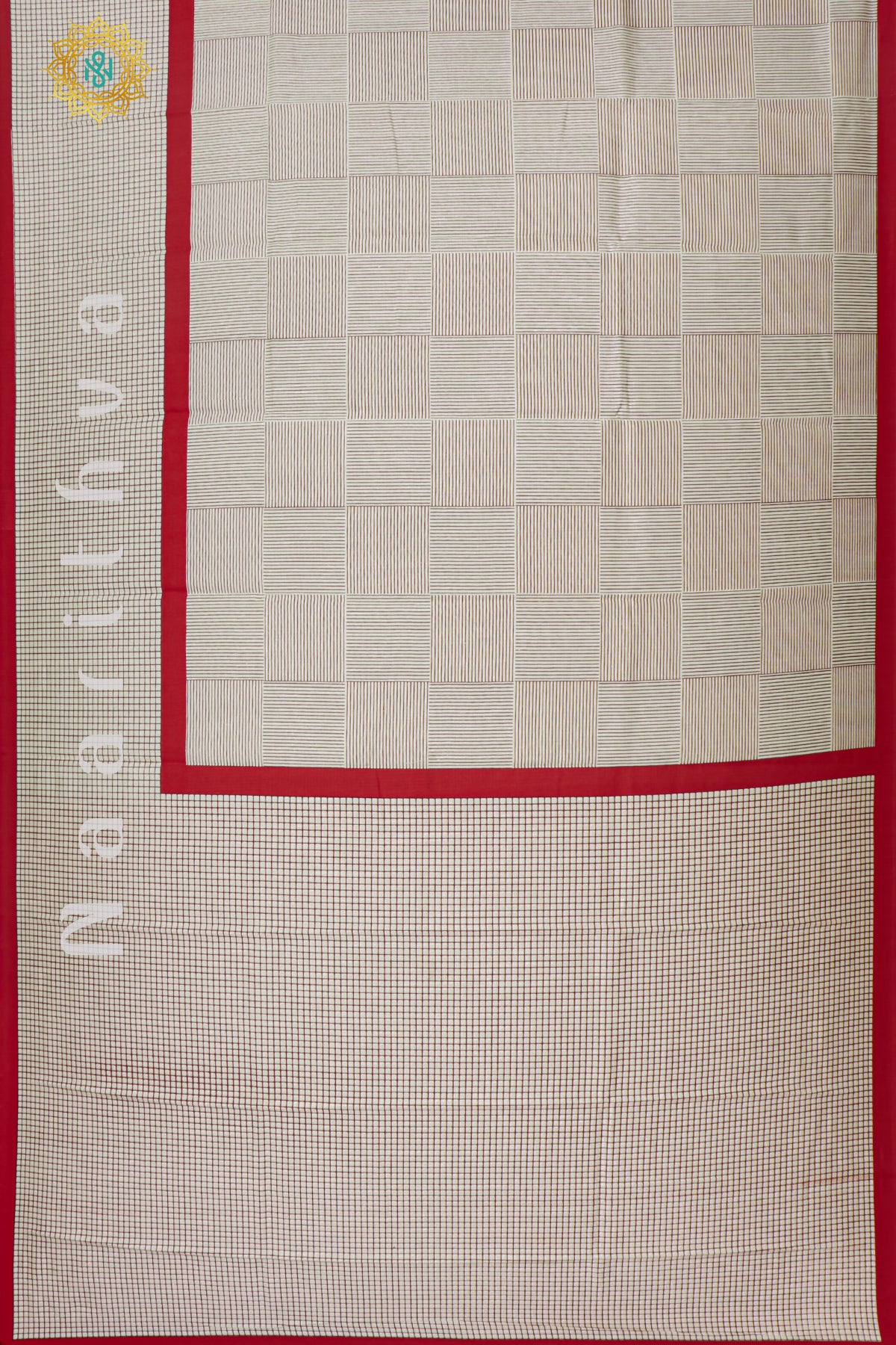 OFF WHITE WITH RED - KOTHA TUSSAR