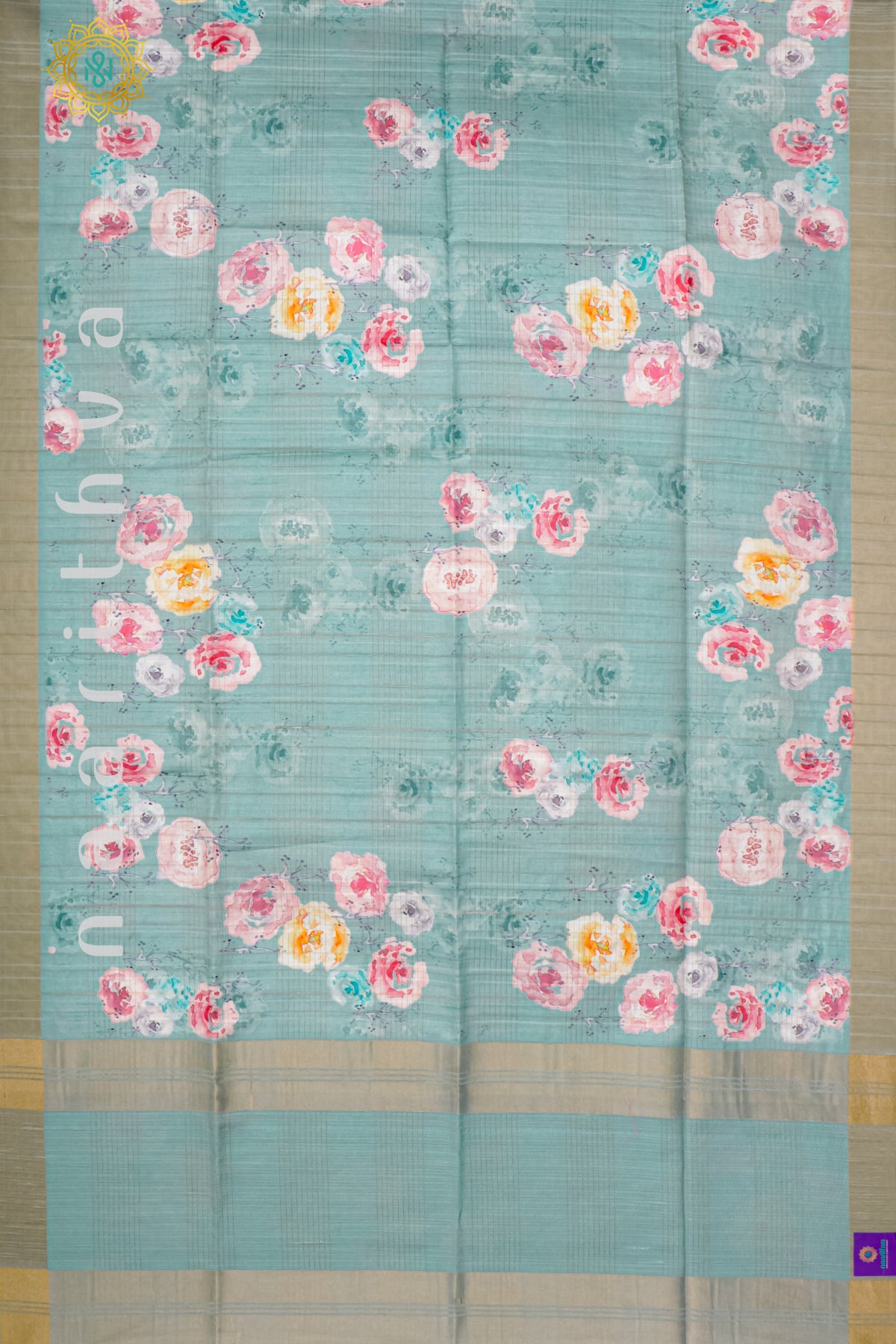 AQUA BLUE - SEMI TUSSAR