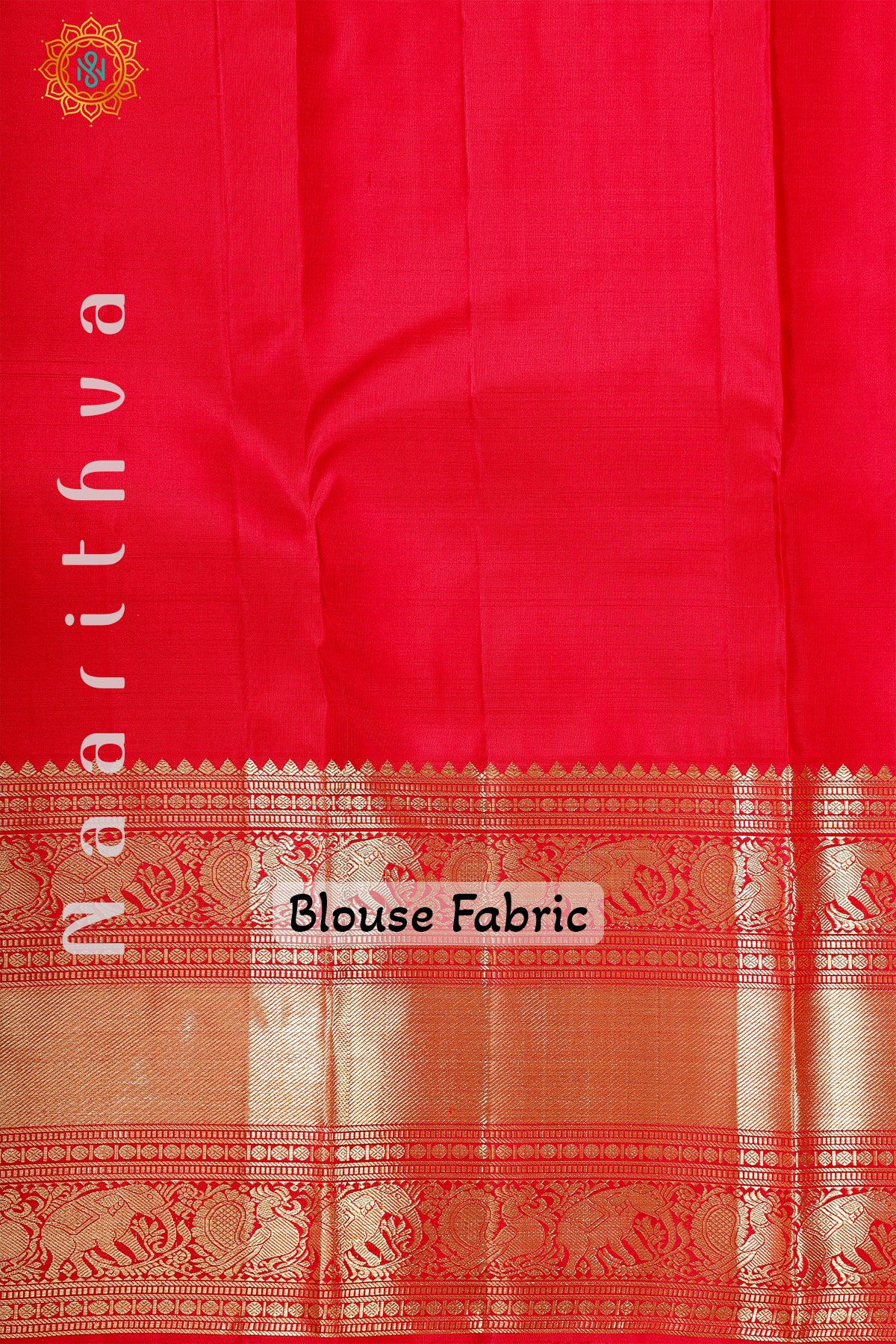 CREAM WITH RED - PURE KANJIVARAM SILK