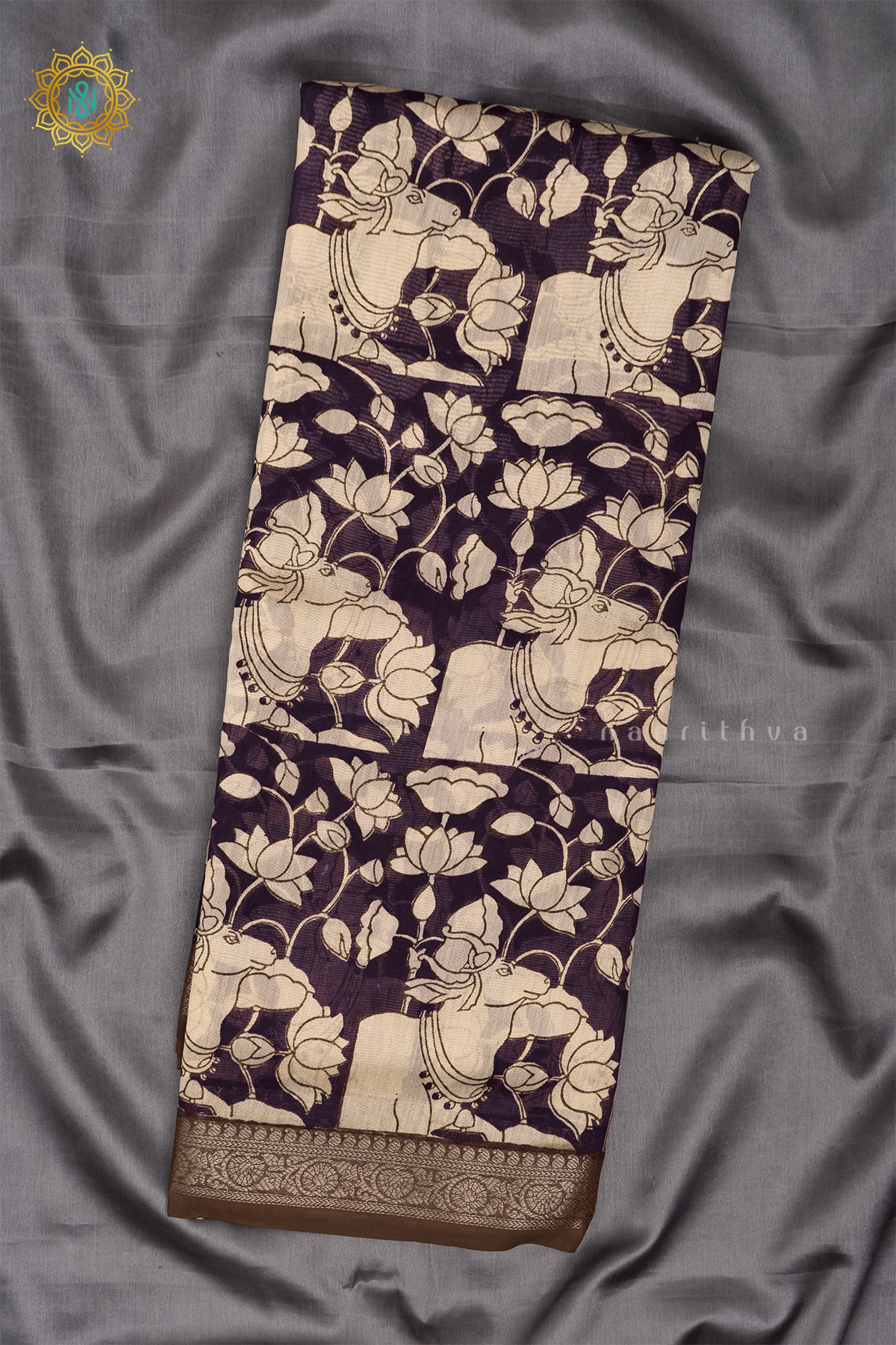 DEEP WINE - CHANDERI SILK COTTON