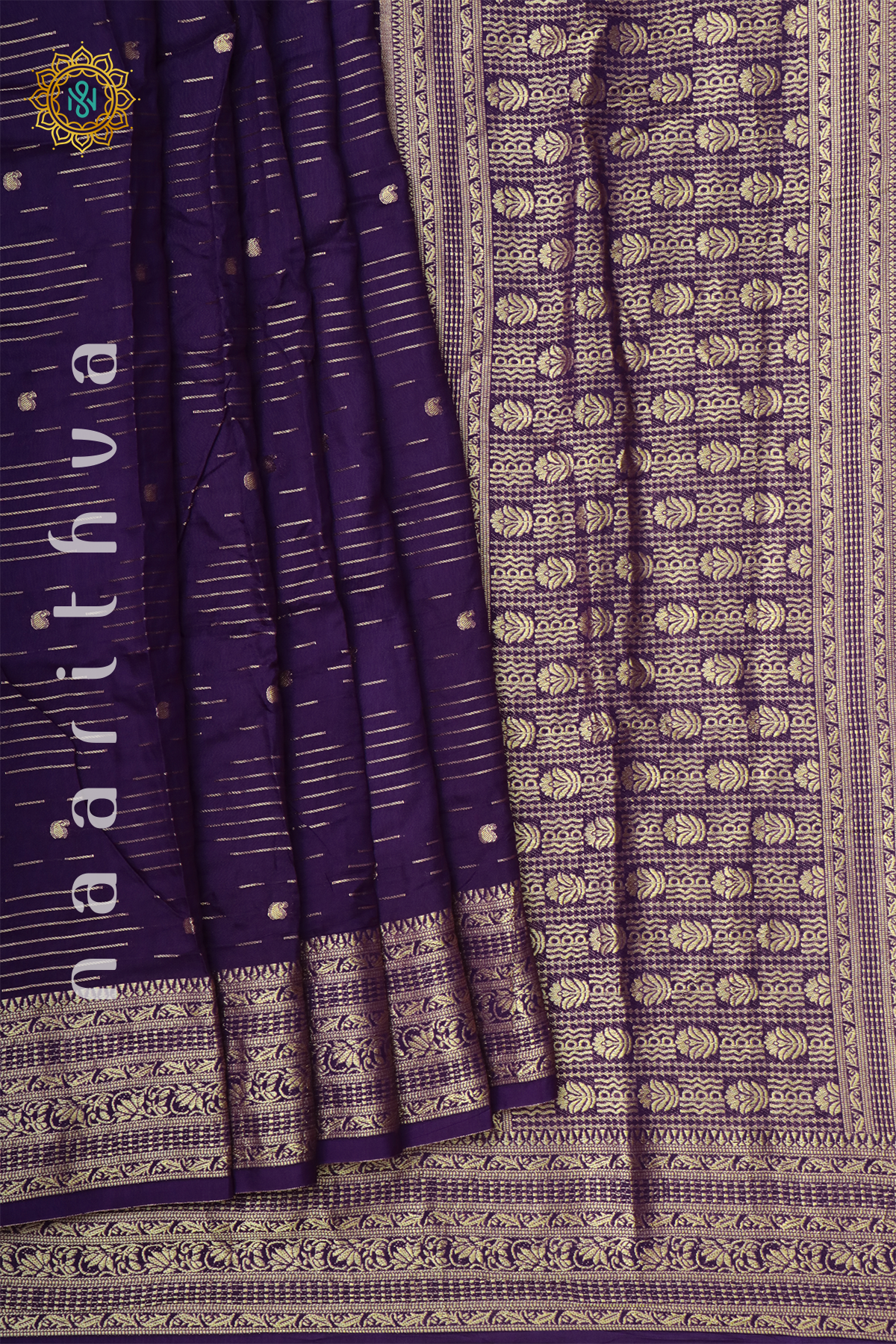 PURPLE WITH YELLOW - DOLA SILK