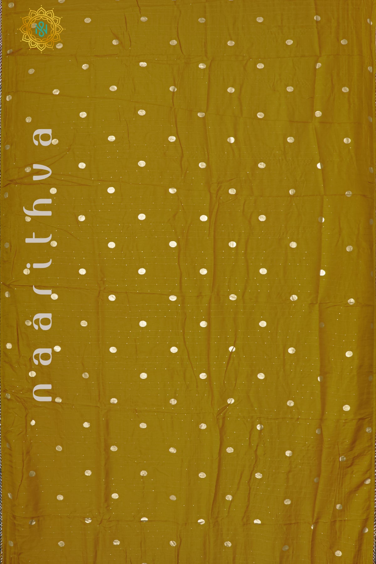 MUSTARD WITH PURPLE - DOLA SILK