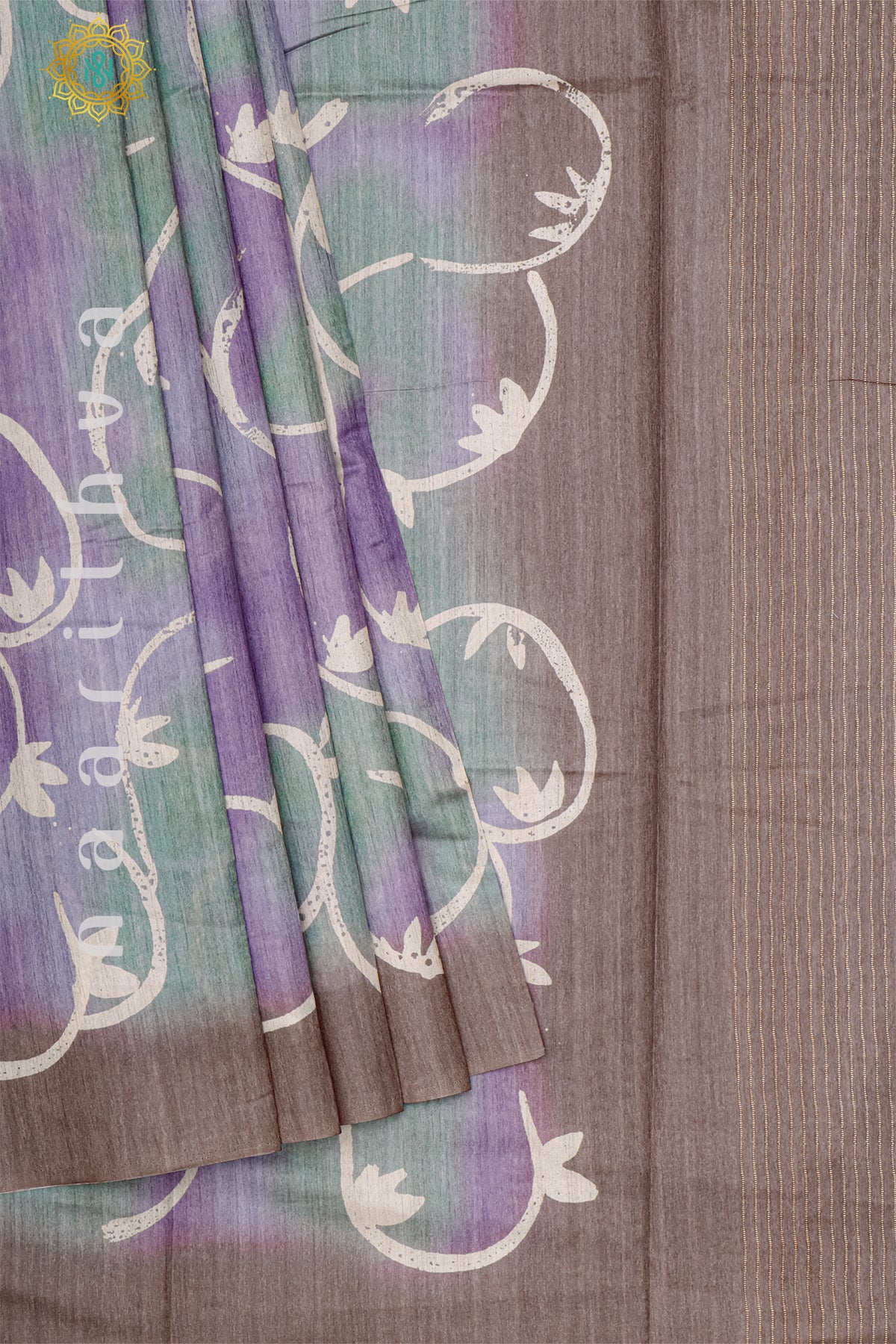 LAVENDER WITH LIGHT BROWN - KOTHA TUSSAR