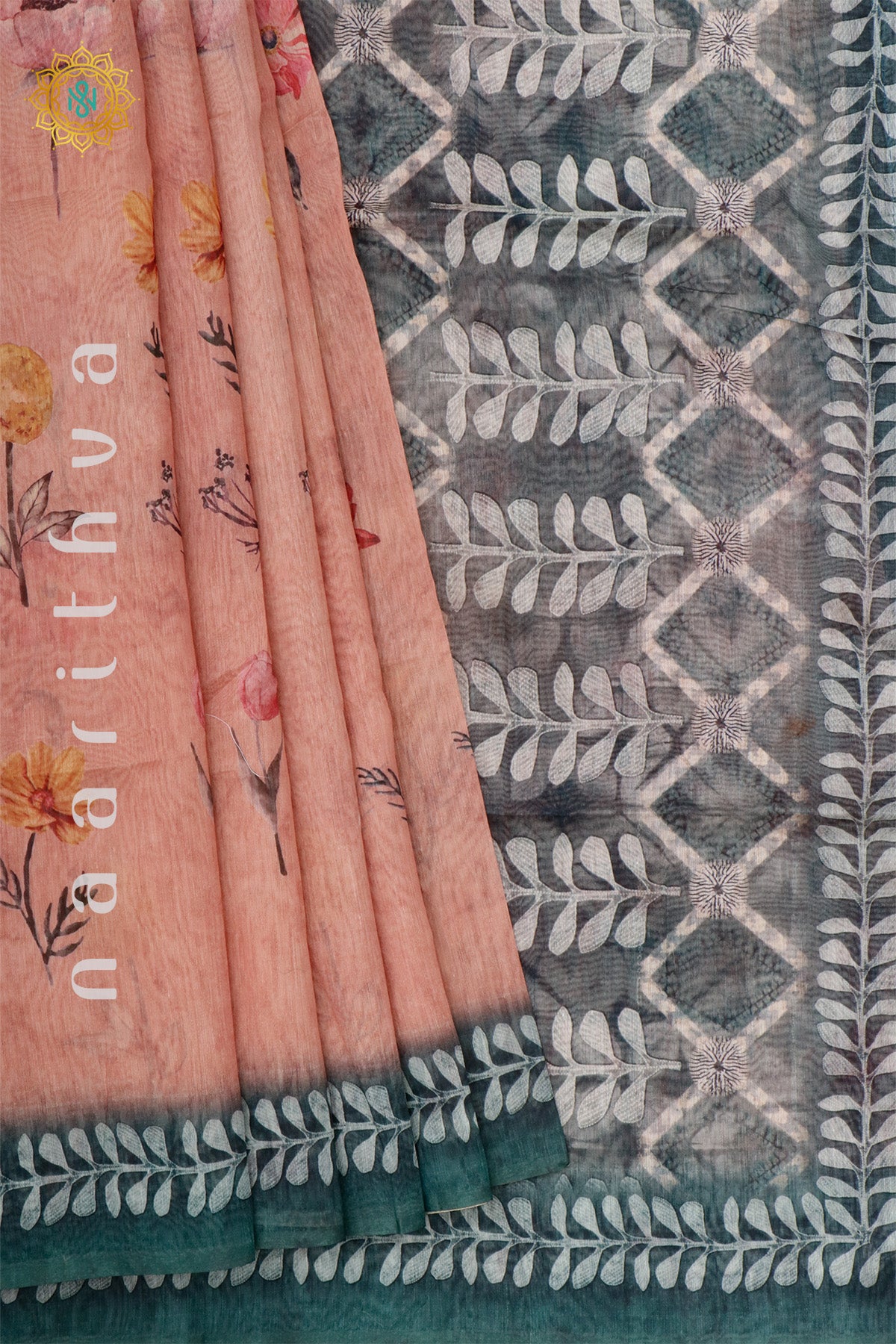 PEACH - CHANDERI SILK COTTON