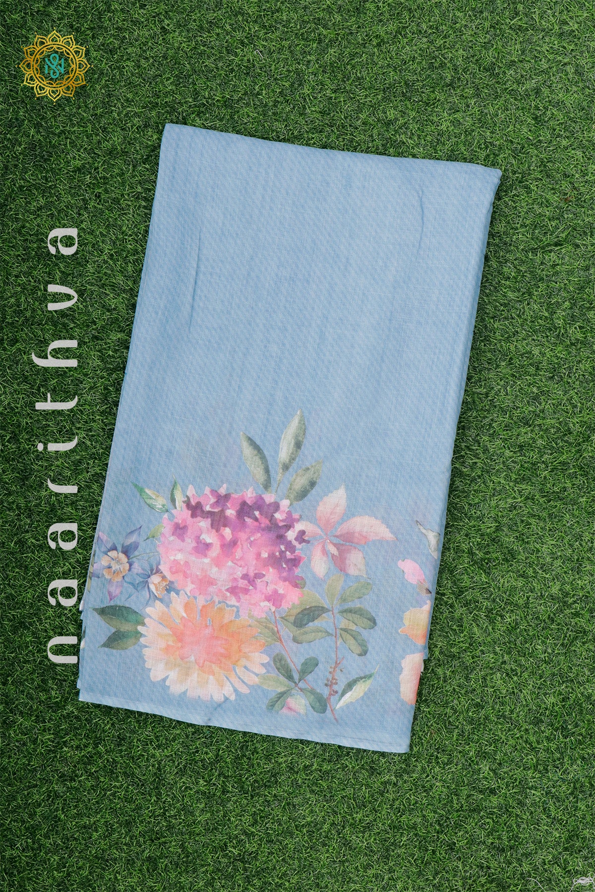 AQUA BLUE - LINEN BY COTTON