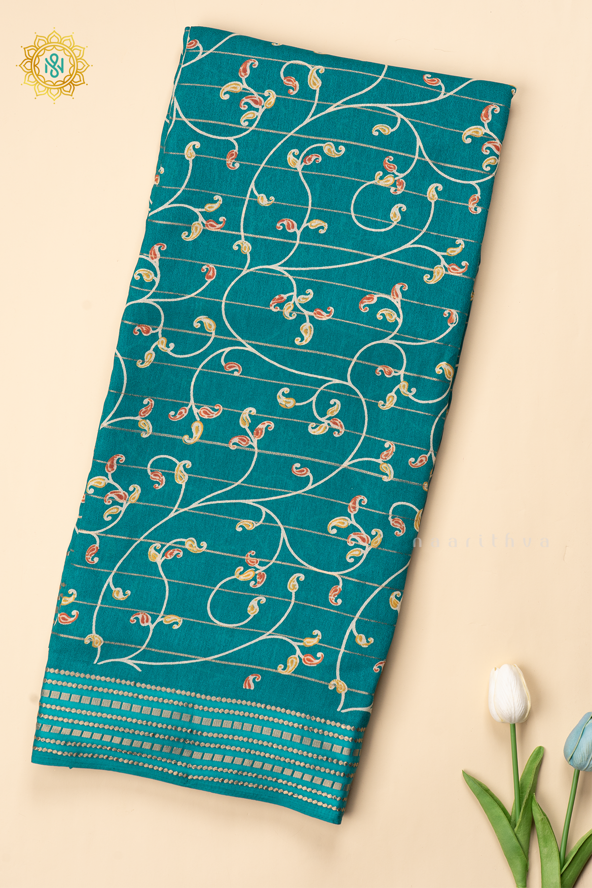 CYAN GREEN - SEMI GEORGETTE
