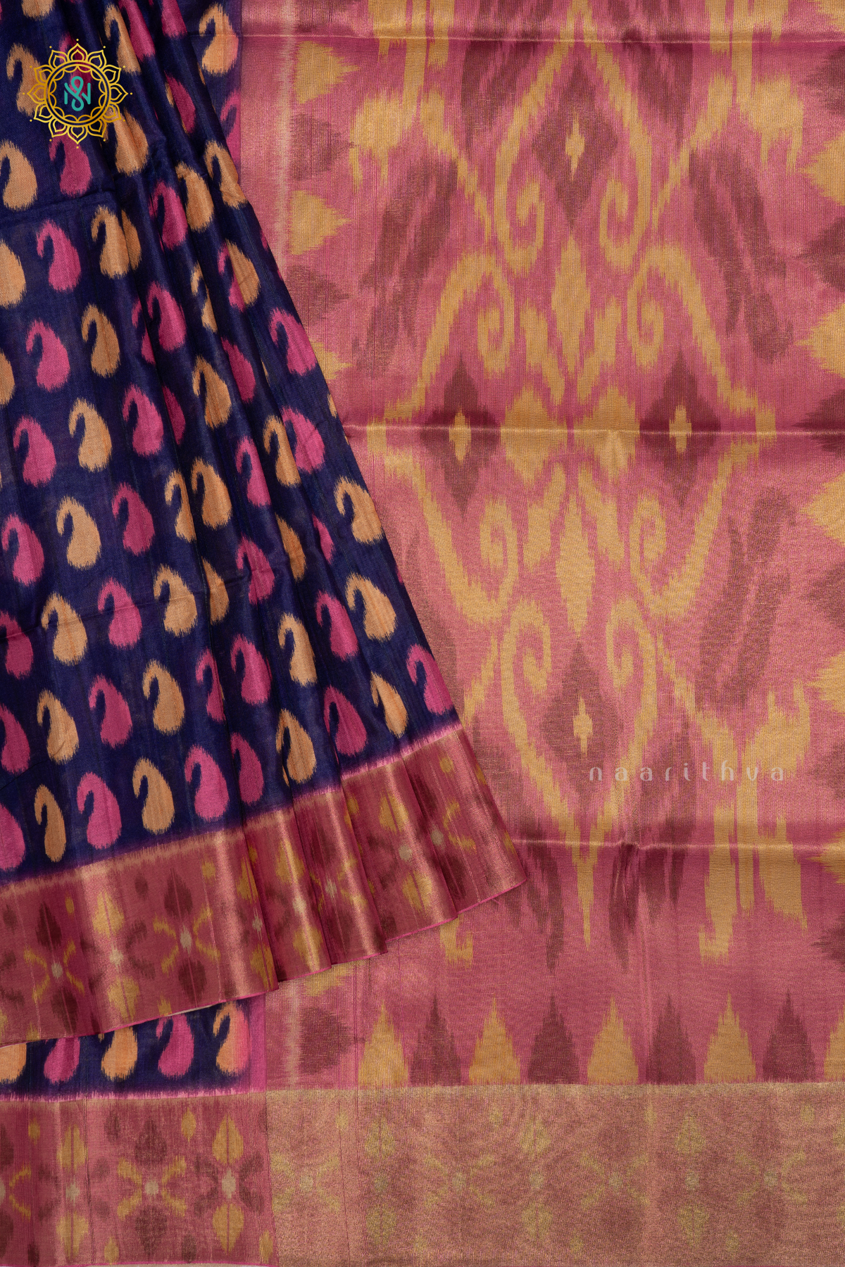 PURPLE WITH LIGHT PINK - KOTHA TUSSAR