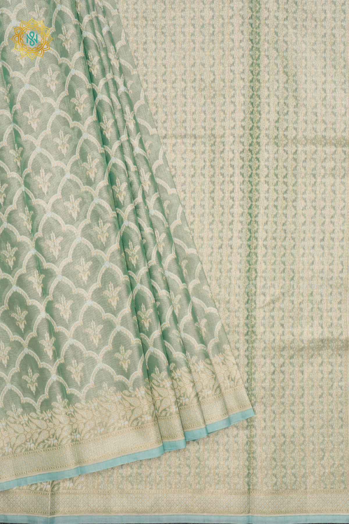 AQUA GREEN - TISSUE ORGANZA