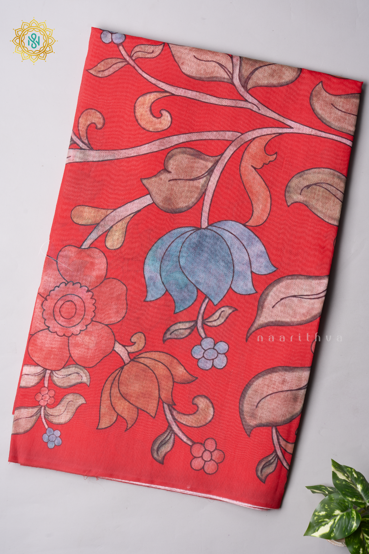 RED - CHANDERI COTTON