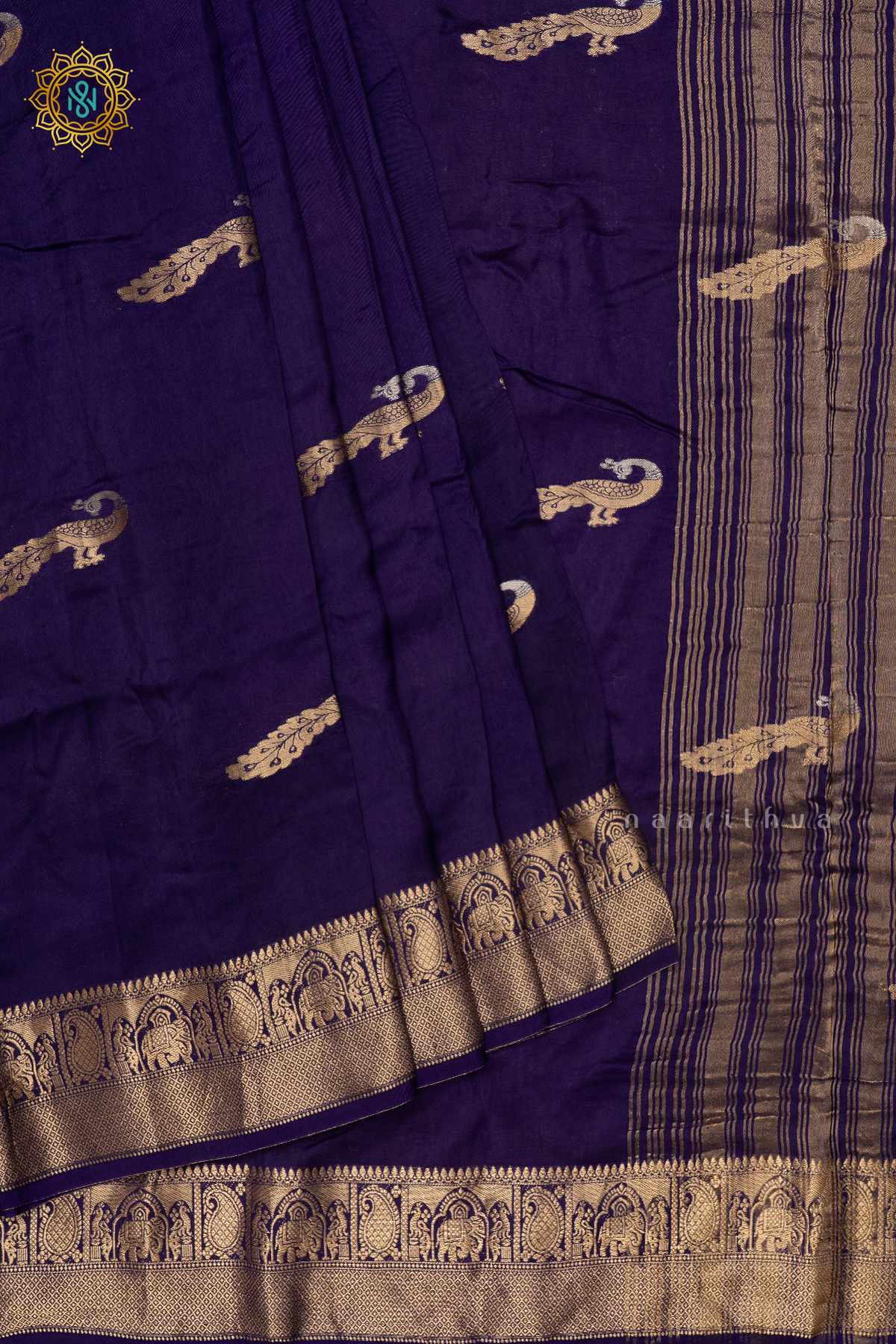 PURPLE WITH YELLOW - DOLA SILK