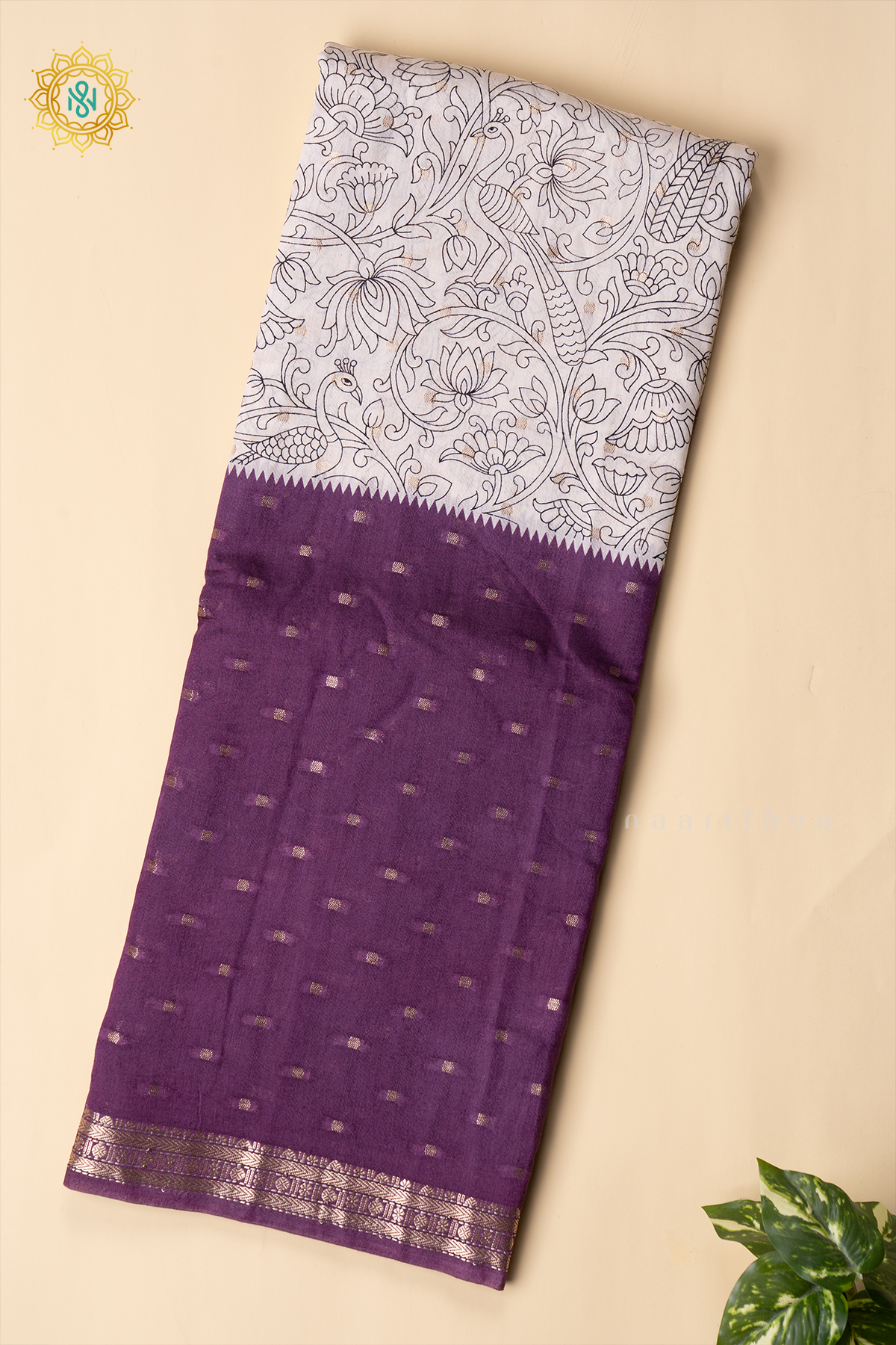 PURPLE WITH WHITE - BUTTER CREPE