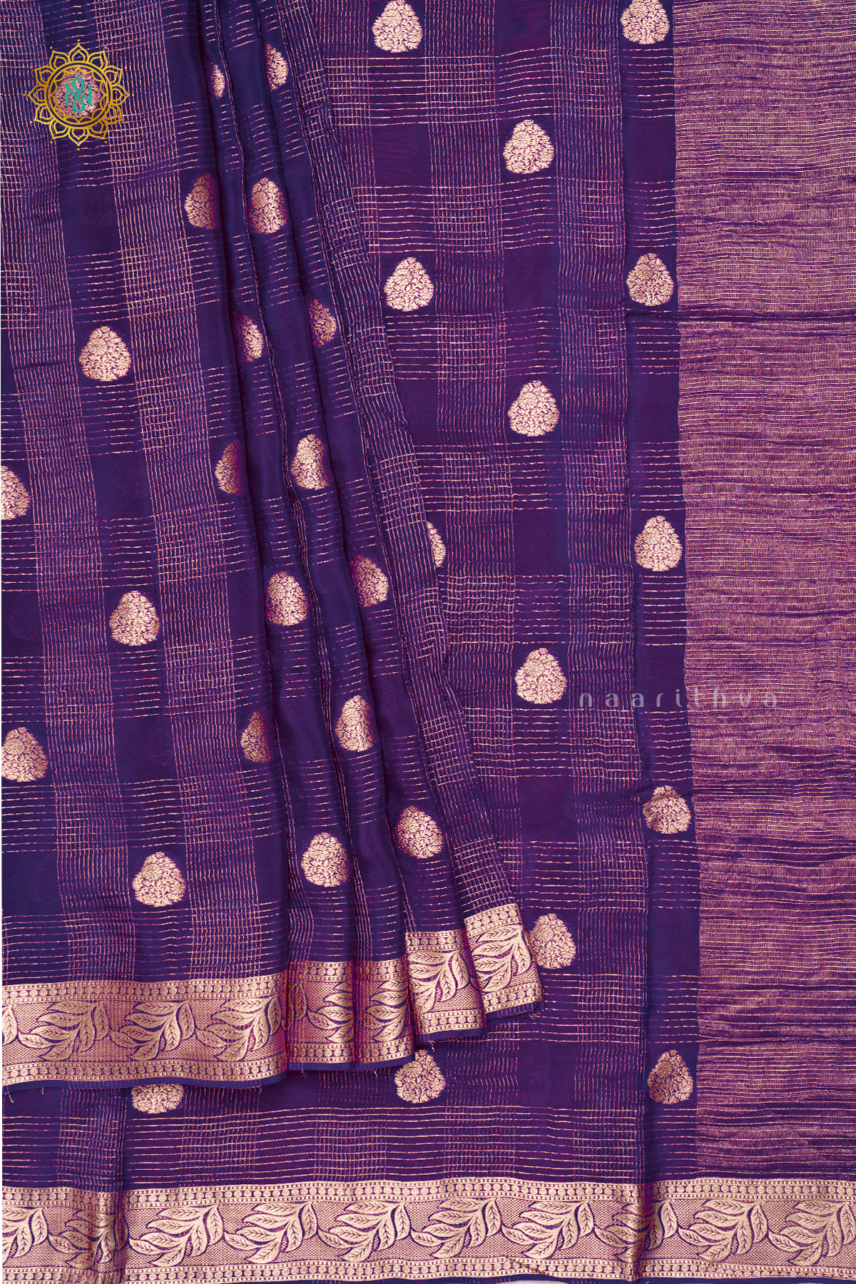 PURPLE WITH YELLOW - DOLA SILK