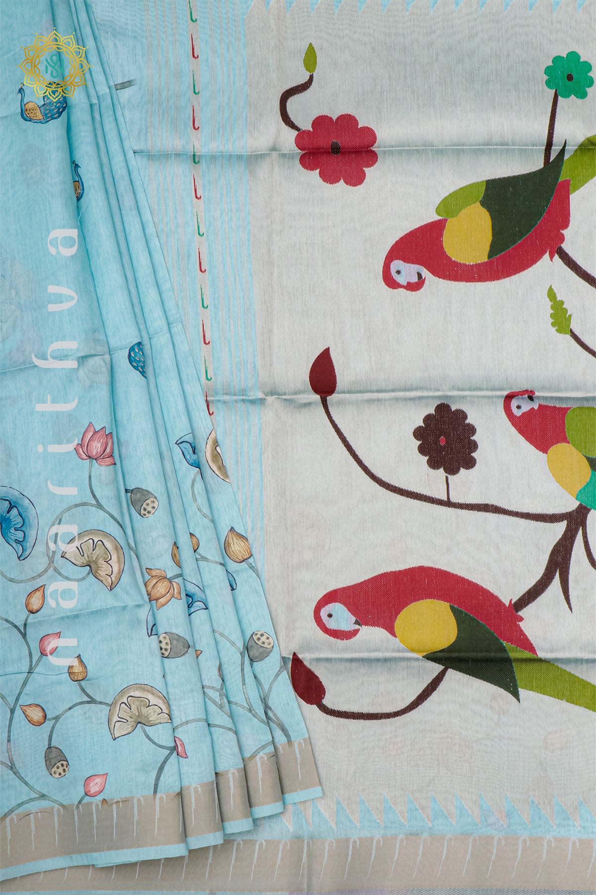 AQUA BLUE - SEMI TUSSAR