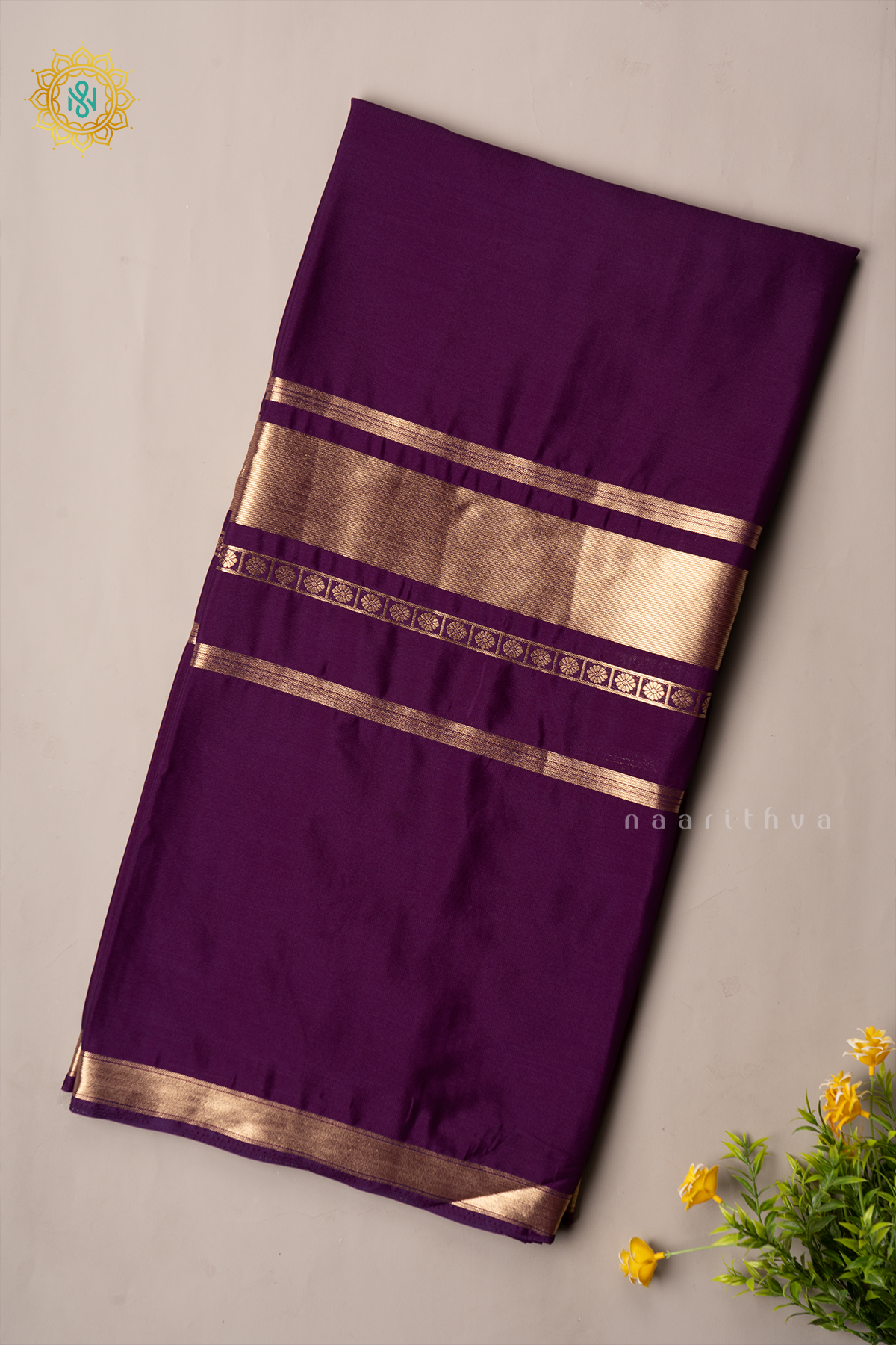 WINE - SEMI MYSORE CREPE SILK