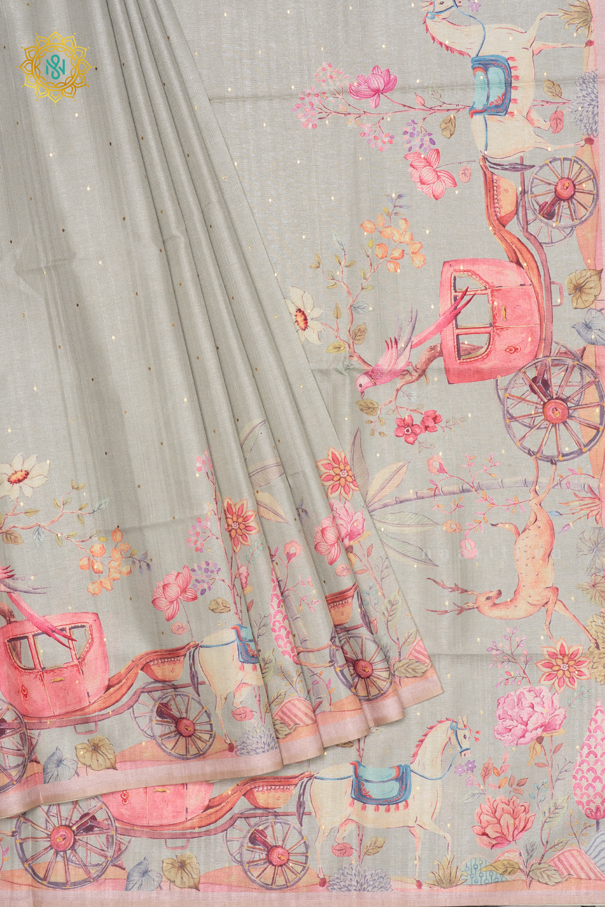 PISTA GREEN WITH PEACH - EMI TUSSAR