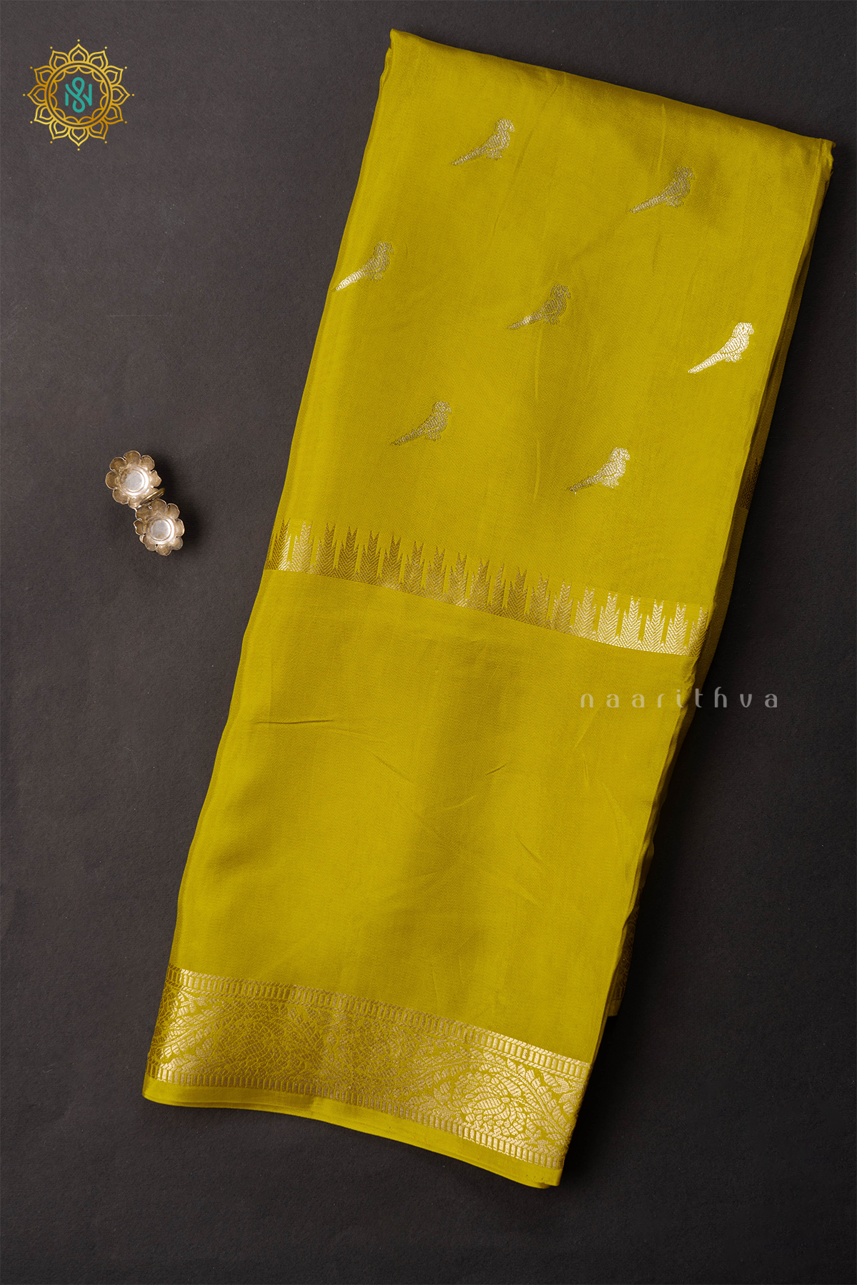 YELLOW - SEMI CREPE SILK