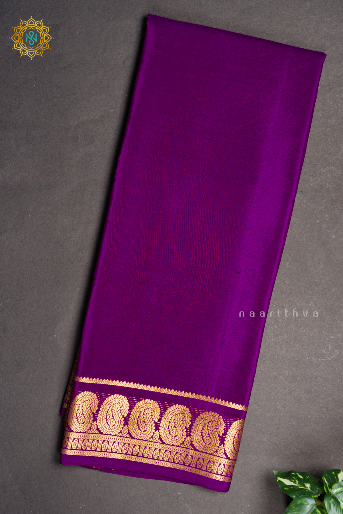 PURPLE - PURE MYSORE CREPE SILK