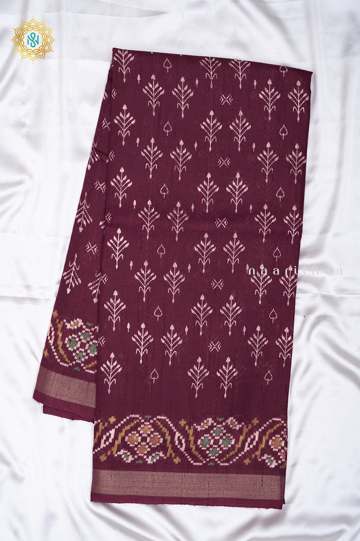 MAROON - JUTE COTTON
