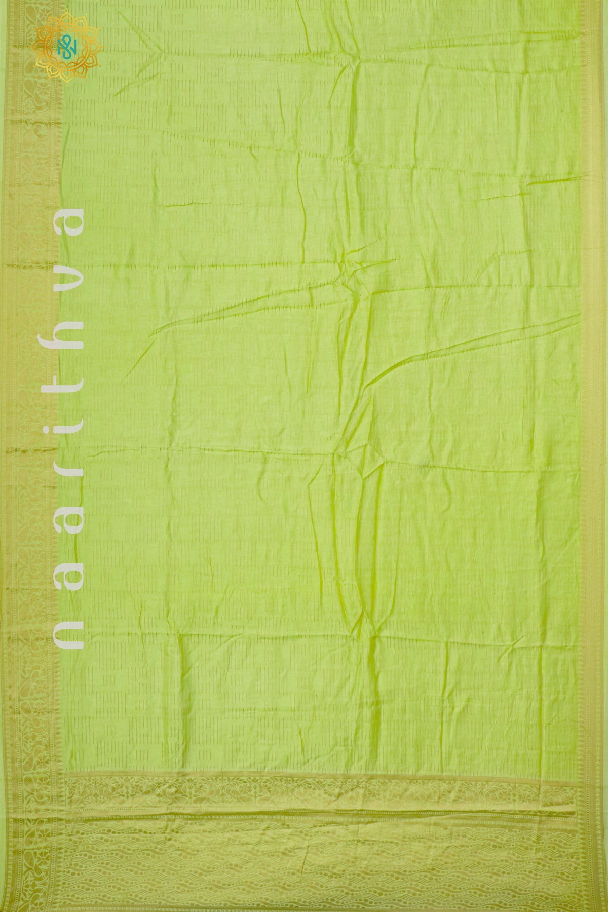 LIGHT GREEN WITH BOTTLE GREEN - DOLA SILK