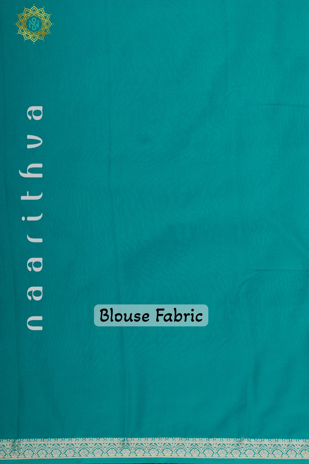 PINKISH LAVENDER WITH CYAN GREEN - CHIFFON GEORGETTE