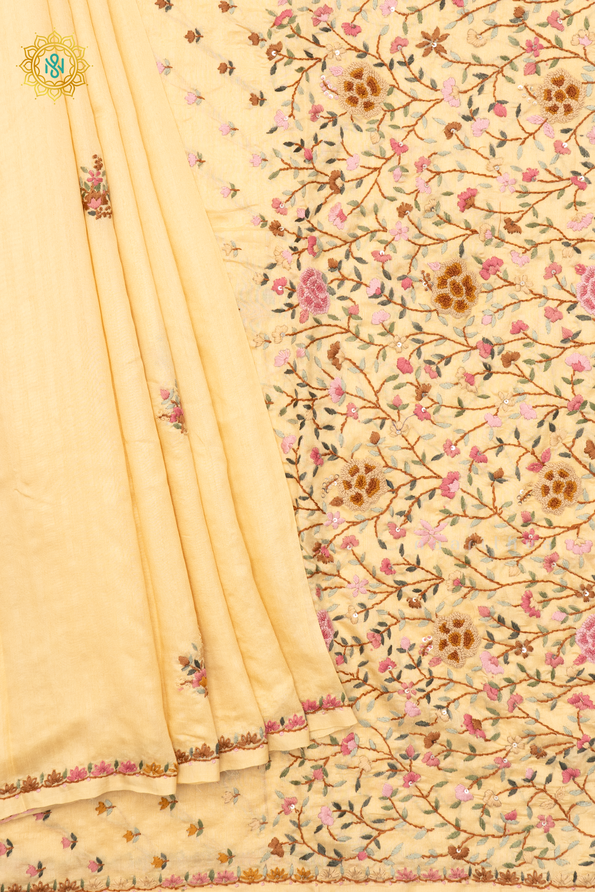 LIGHT YELLOW - SEMI TUSSAR SILK
