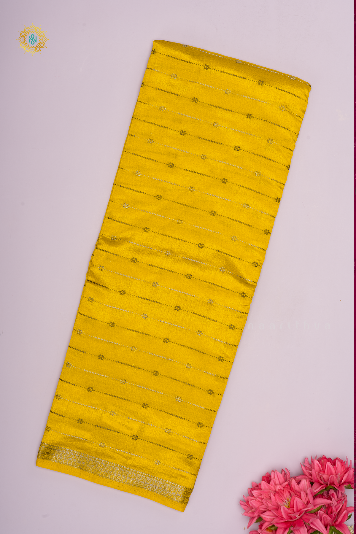 YELLOW - SEMI RAW SILK