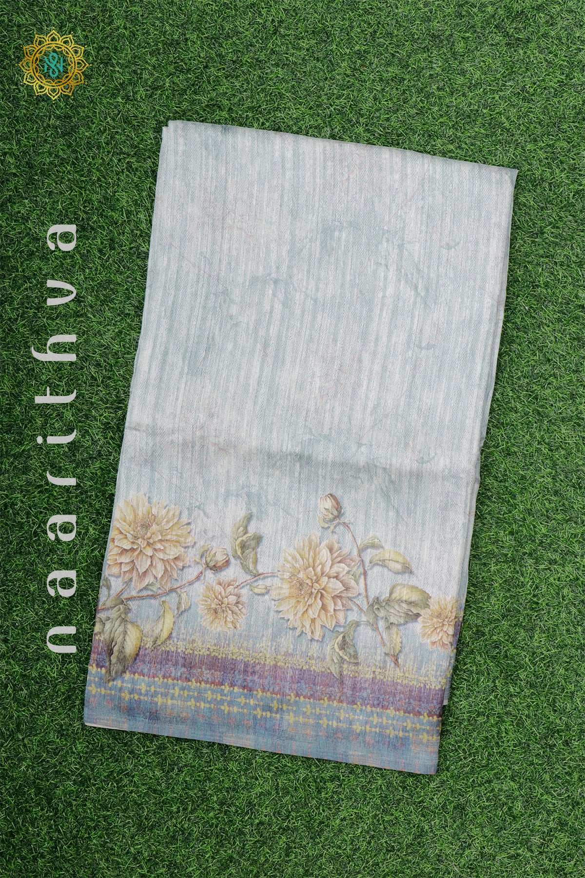 AQUA BLUE - JUTE COTTON