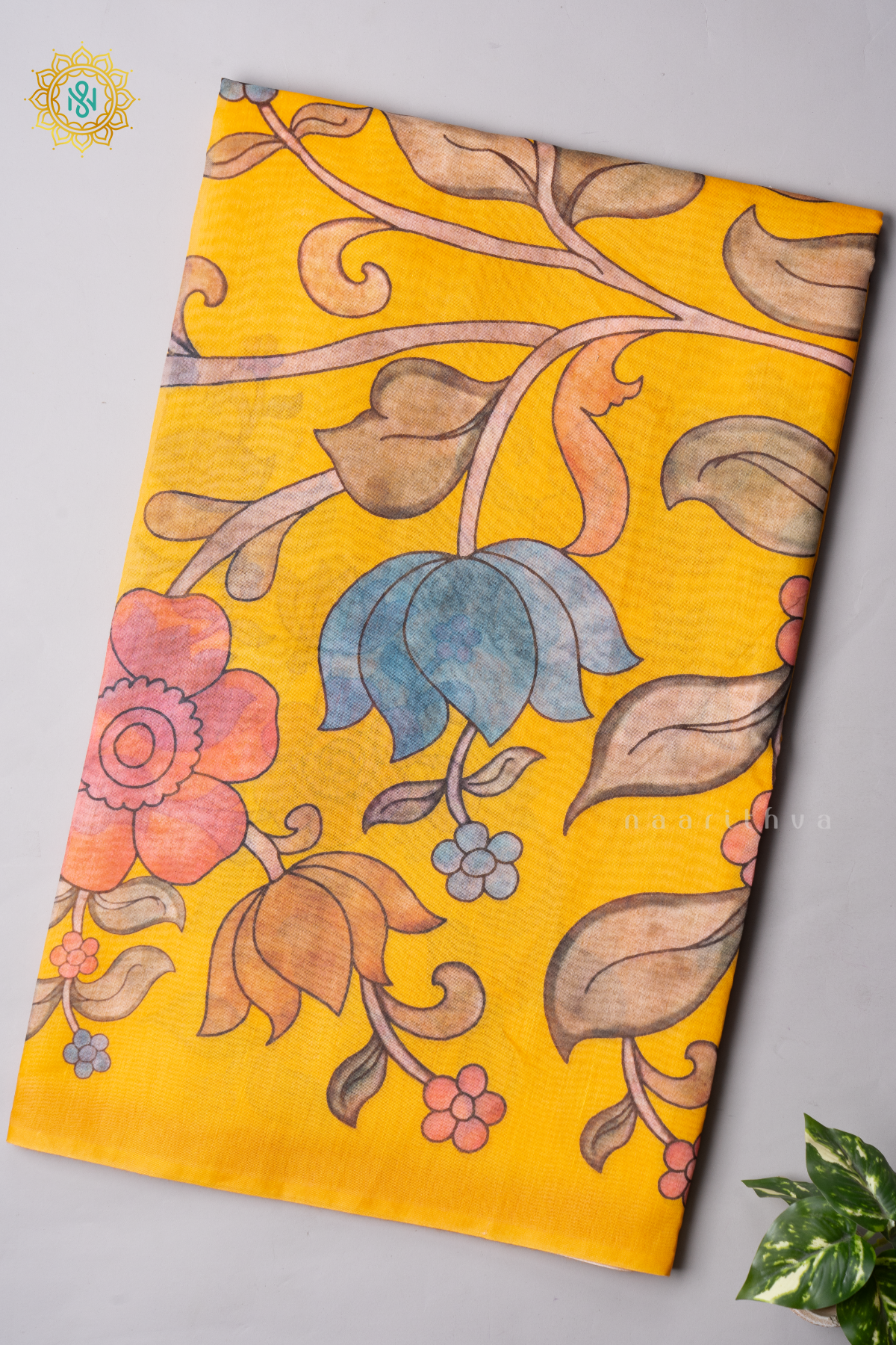 YELLOW - CHANDERI COTTON