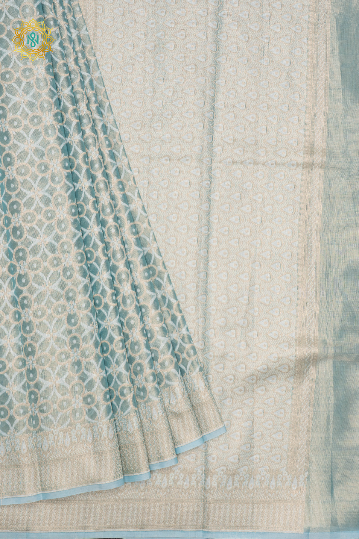 AQUA BLUE - TISSUE ORGANZA