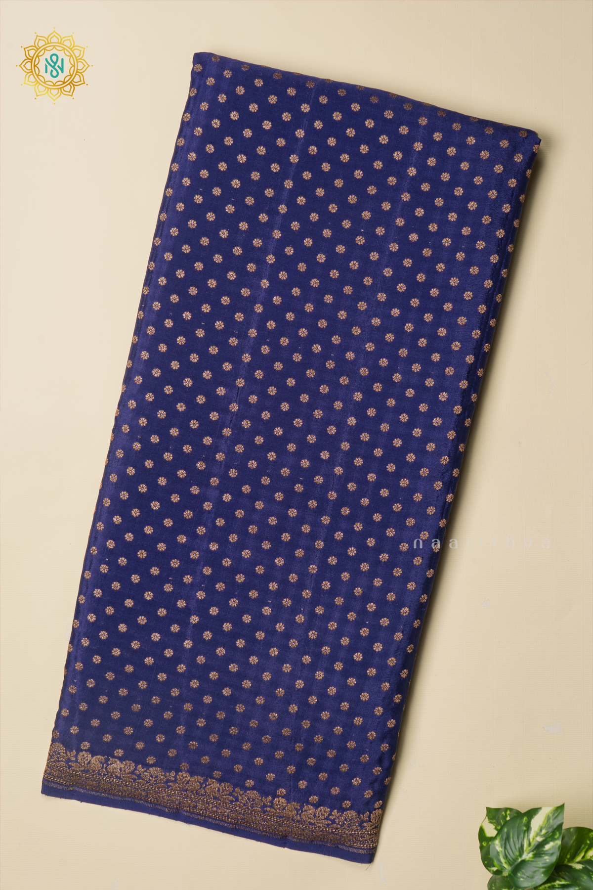 BLUE - PURE BANARASI CREPE