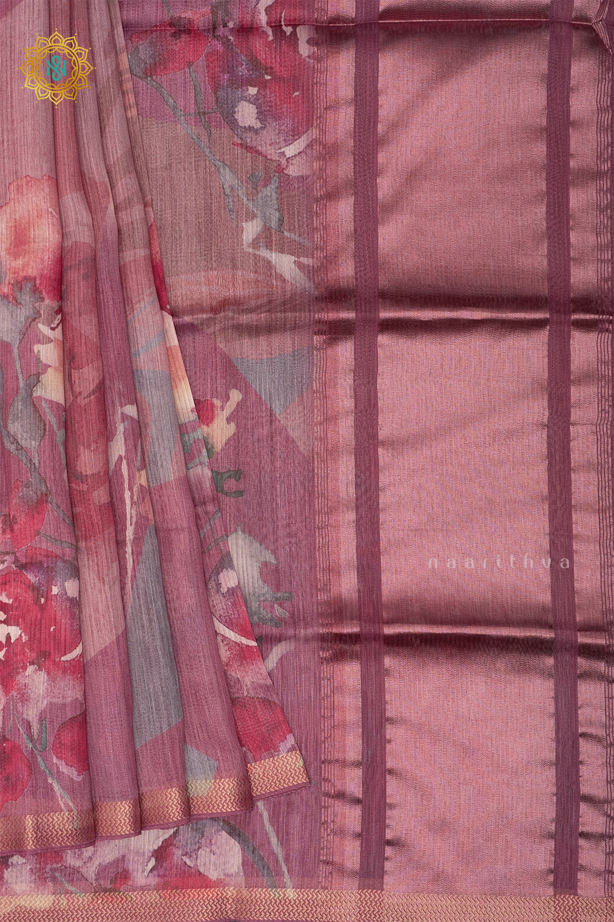 WINE - CHANDERI SILK