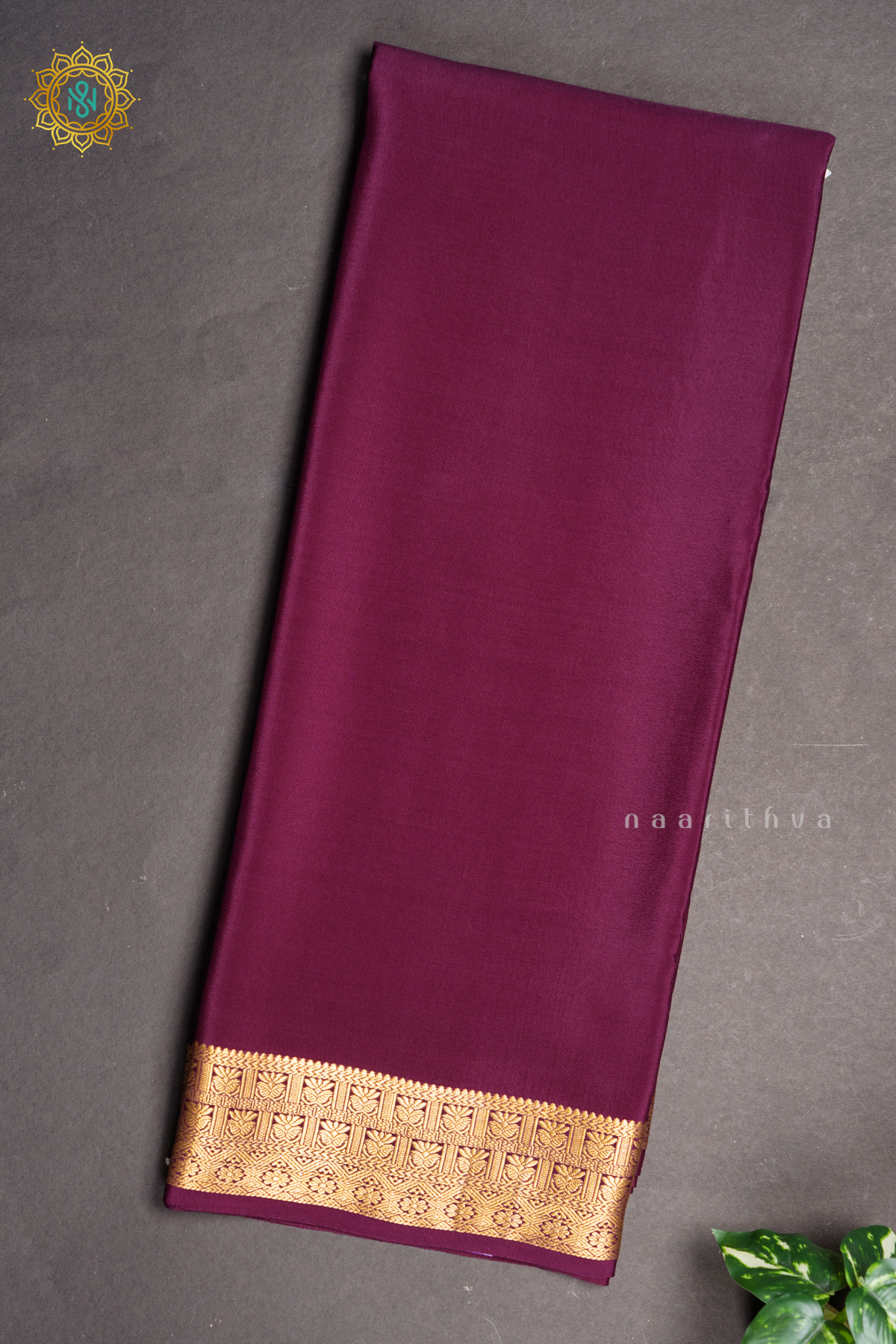 MAGENTA - PURE MYSORE CREPE SILK