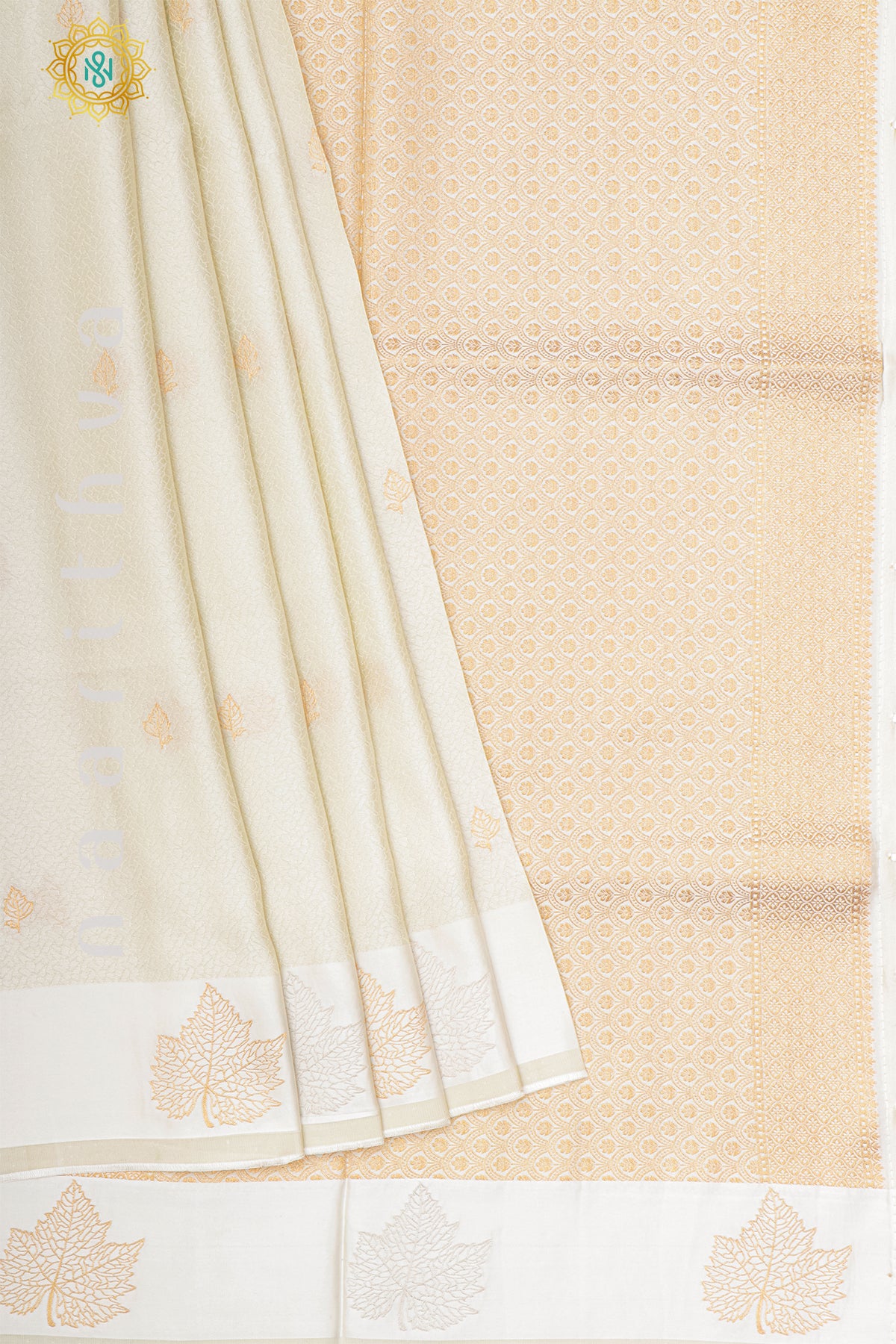 WHITE - SATIN BANARAS