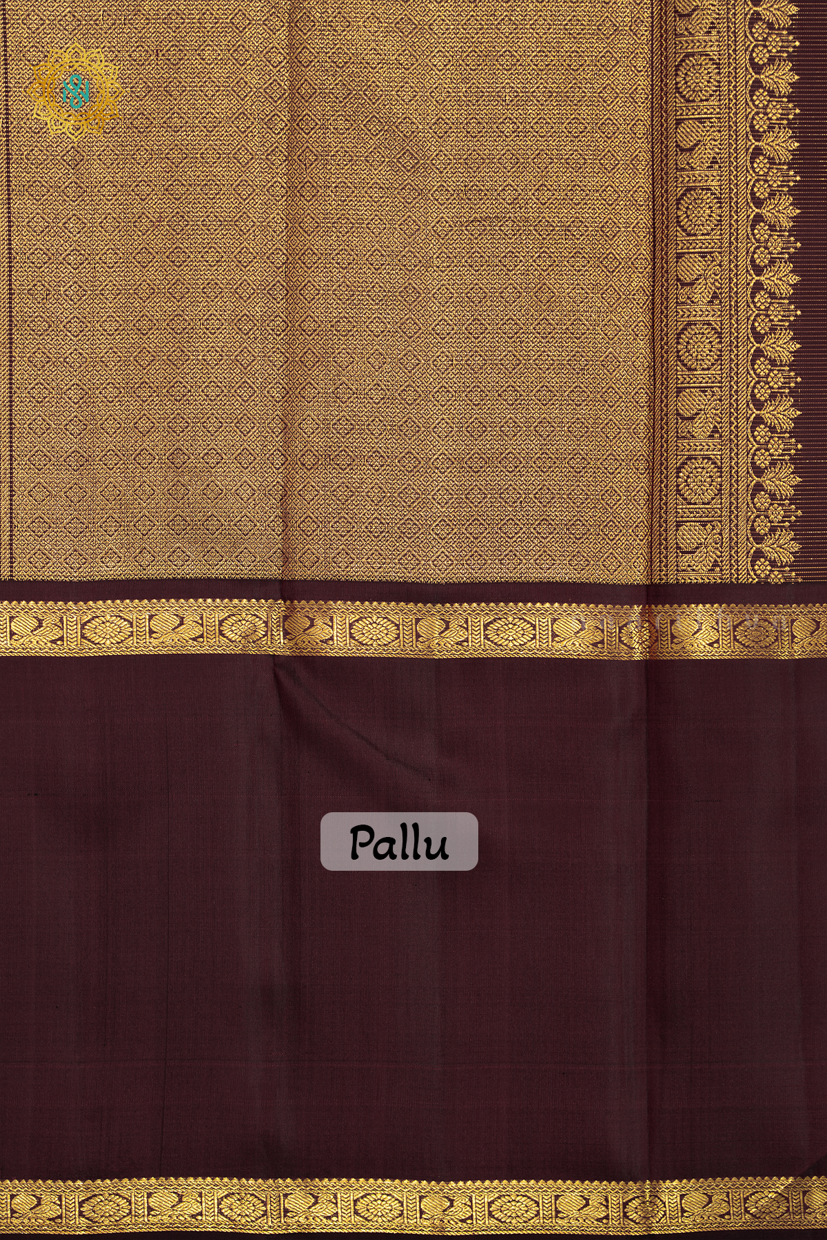 LIGHT PINK WITH GREEN & WINE - PURE KANJIVARAM SILK
