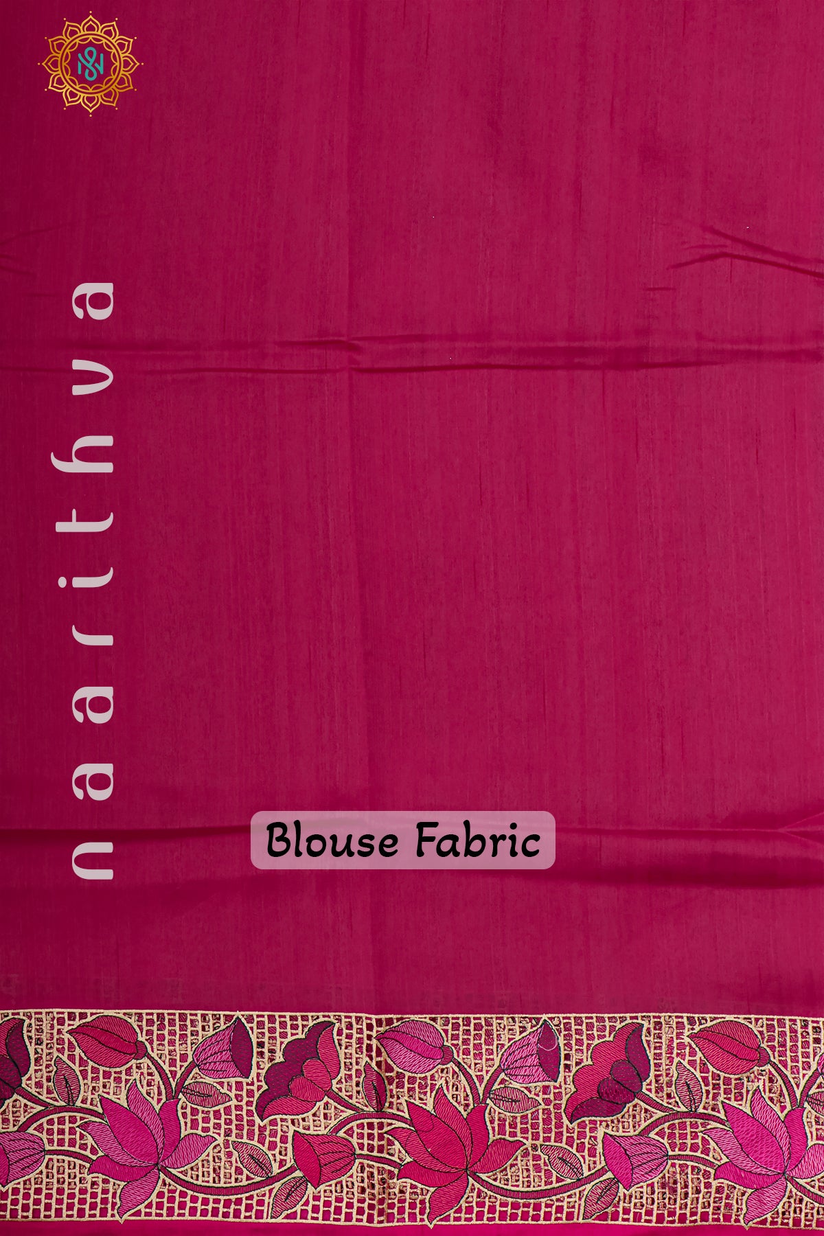 PINK - SEMI TUSSAR SILK WITH EMBROIDERY