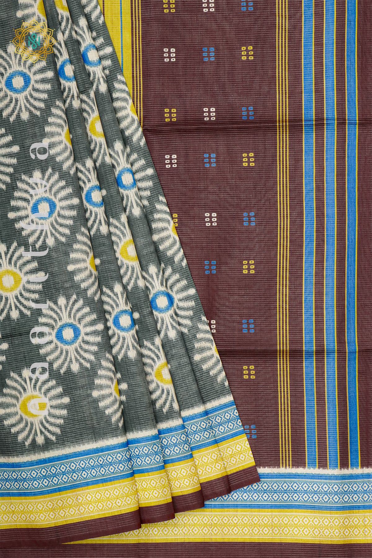 GREY WITH BROWN - SEMI TUSSAR