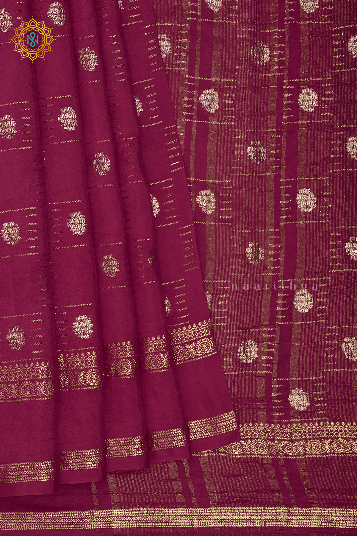 PINK WITH ORANGE - DOLA SILK