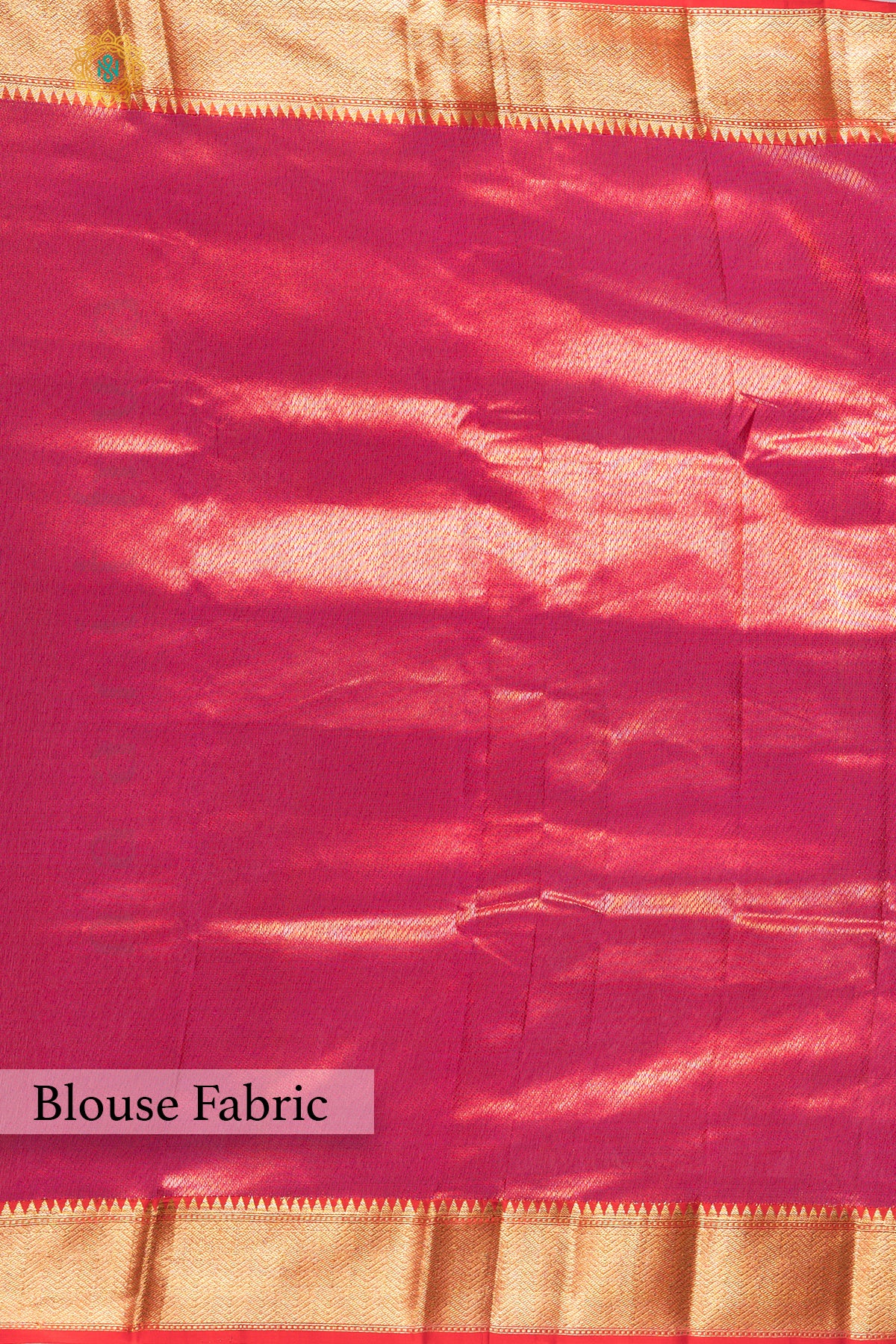 PINK WITH RED - PURE TUSSAR SILK WITH ZARI WOVEN BODY & CONTRAST PALLU & BLOUSE