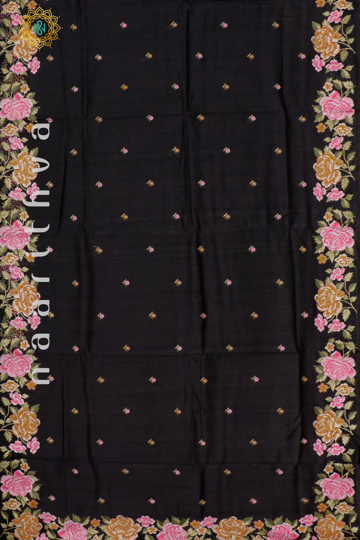 BLACK - TUSSAR SILK