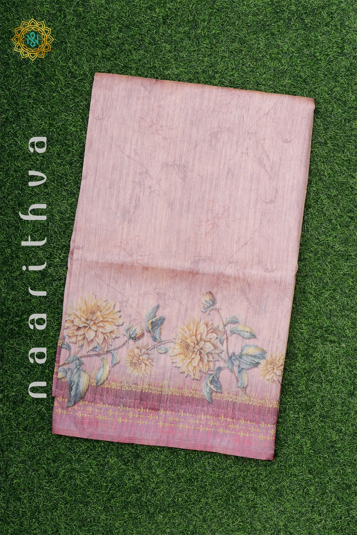 PEACHISH PINK - JUTE COTTON