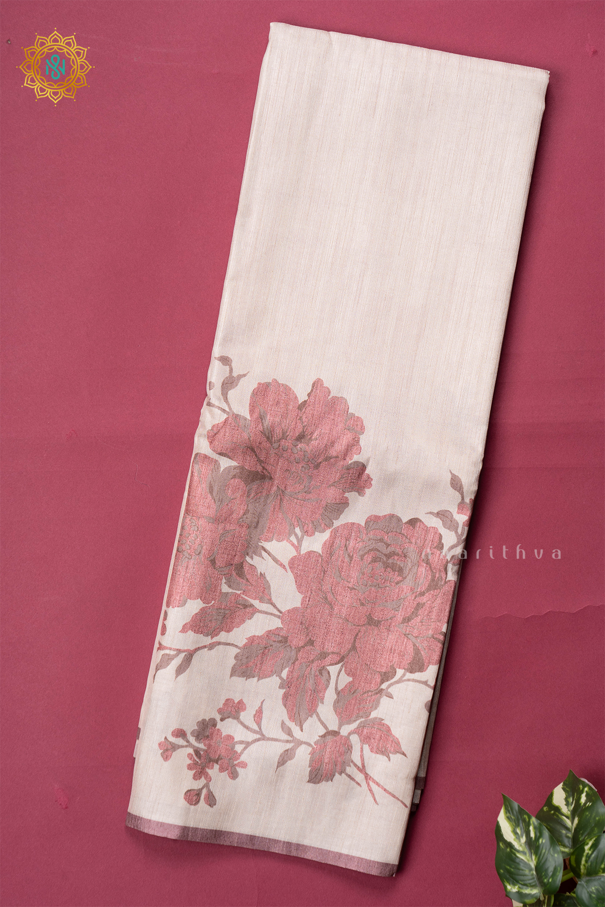 OFF WHITE WITH LIGHT BROWN - KOTHA TUSSAR